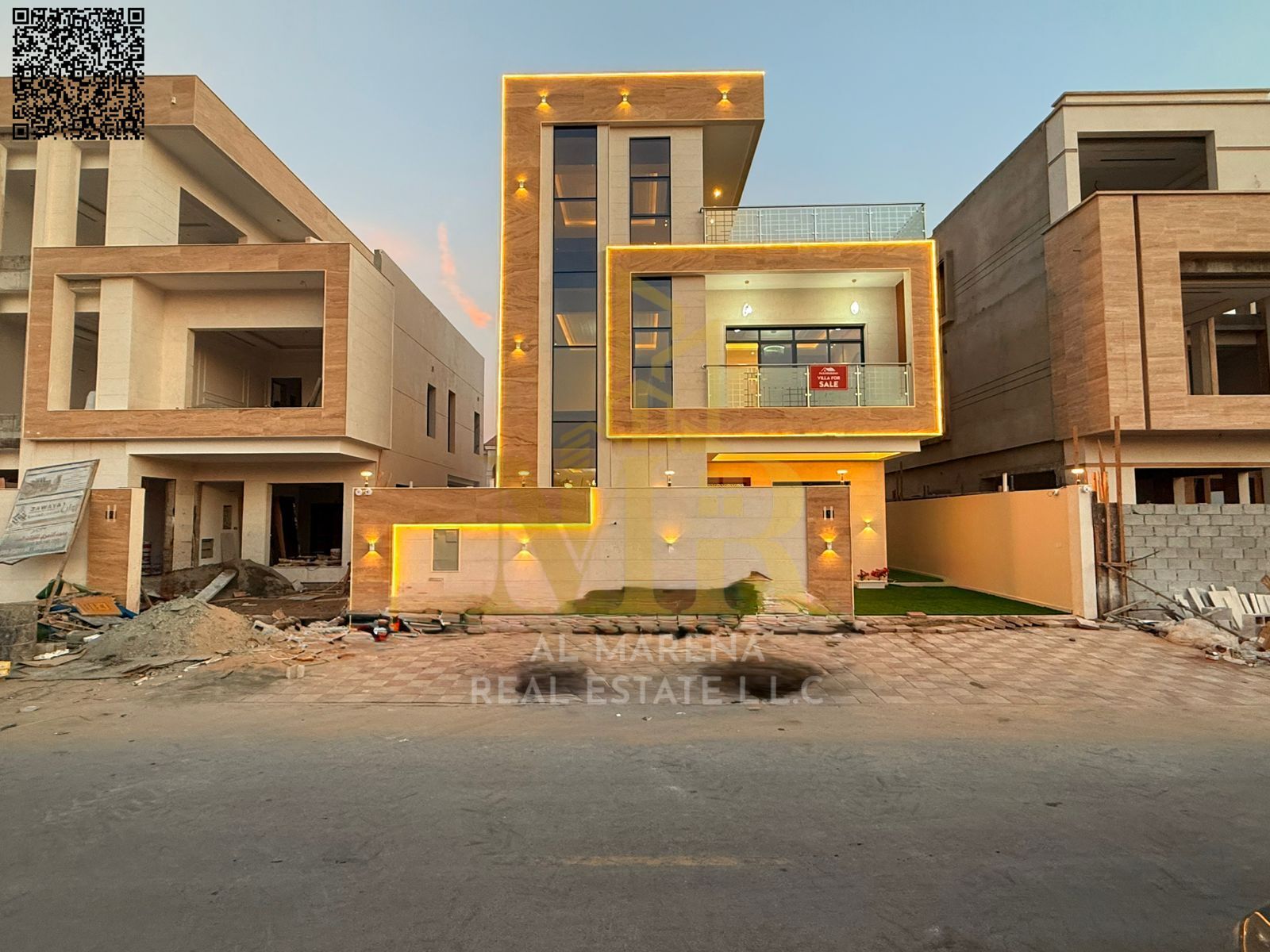 Villa directly from the owner, personal finishing, on a main street, close to all services, freehold ownership for all nationalities and without down