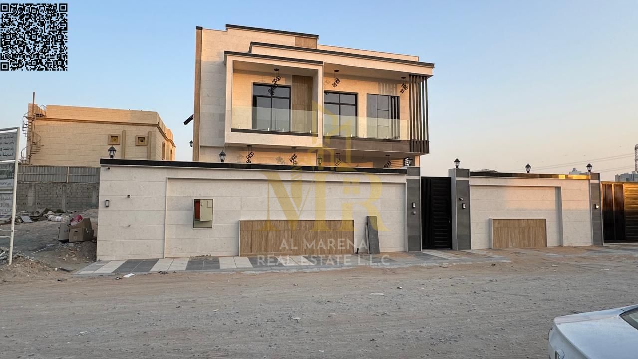 A villa with a price including AC installation fees on the main street, ready to move in, in the most prestigious areas of Ajman. Freehold ownership f