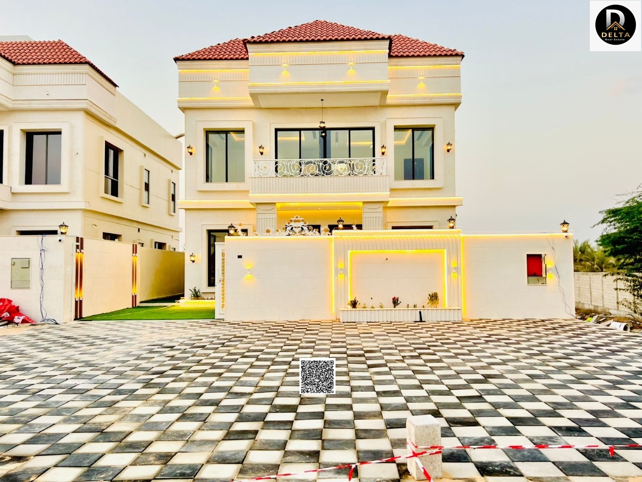 A luxurious classic villa opposite a mosque, with a rooftop terrace, available for immediate occupancy in one of Ajman's most prestigious areas. The p