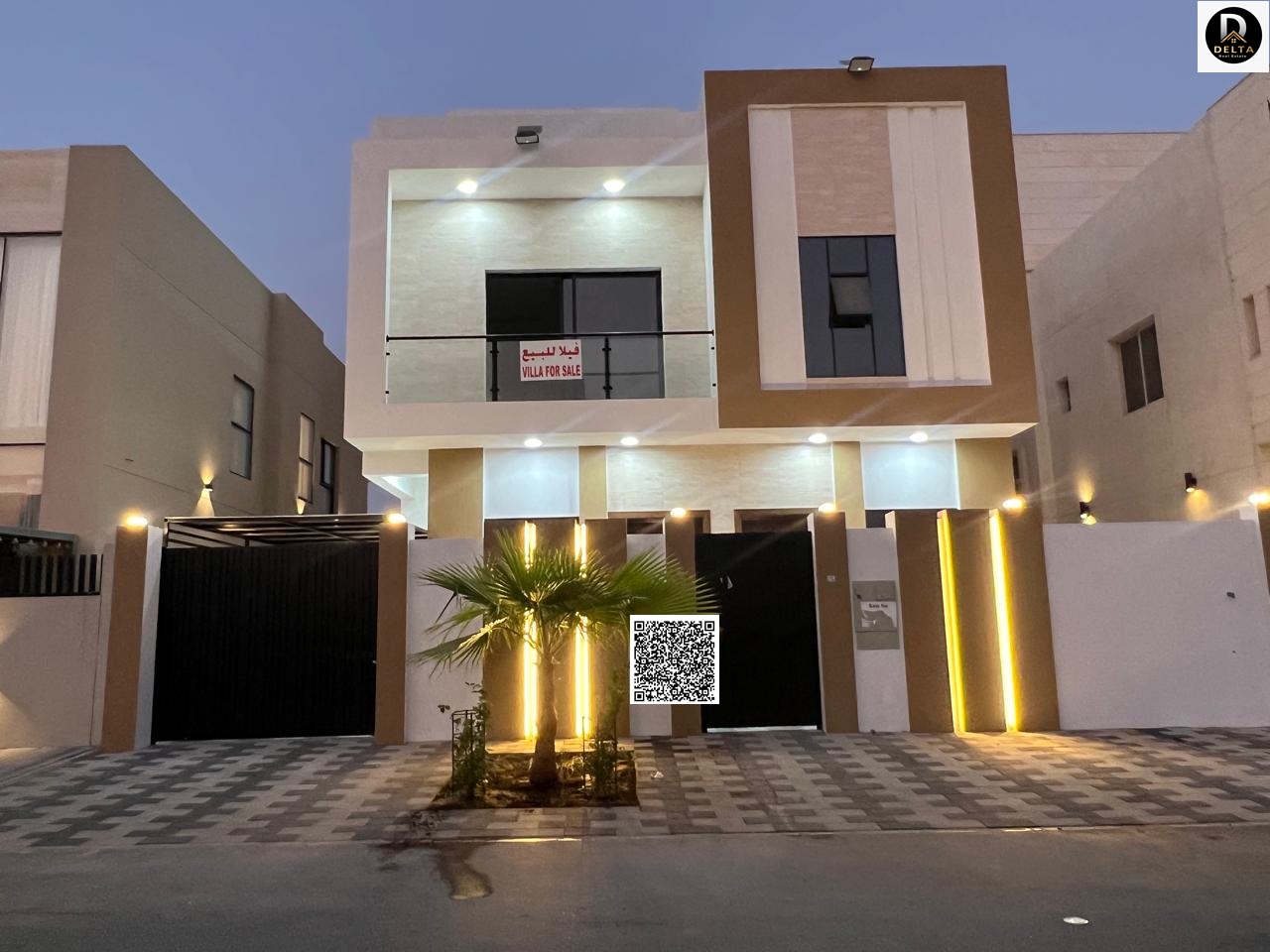 Own a luxurious and excellent 6-bedroom villa with two floors plus a roof terrace, featuring a modern design and high-end finishes, at an attractive p
