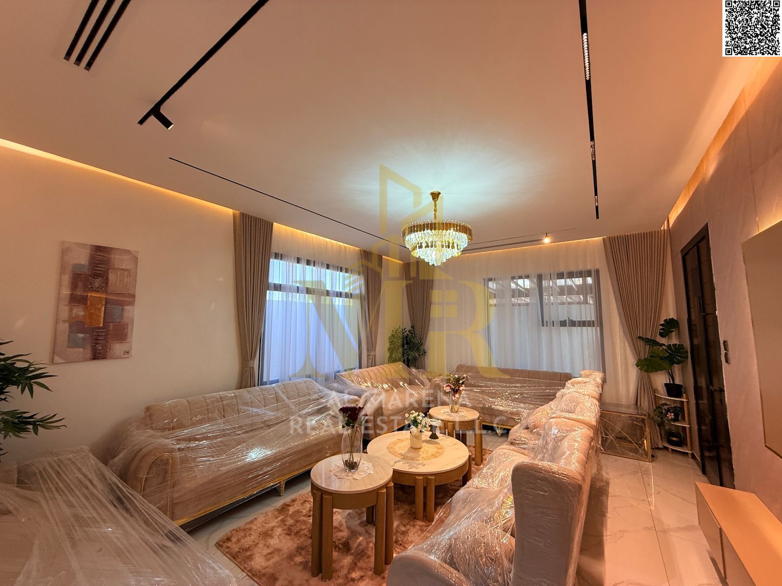 Own a two-story villa with a roof, including fees, registration, electricity, water, air conditioning, and furniture in Ajman. First occupant with lif