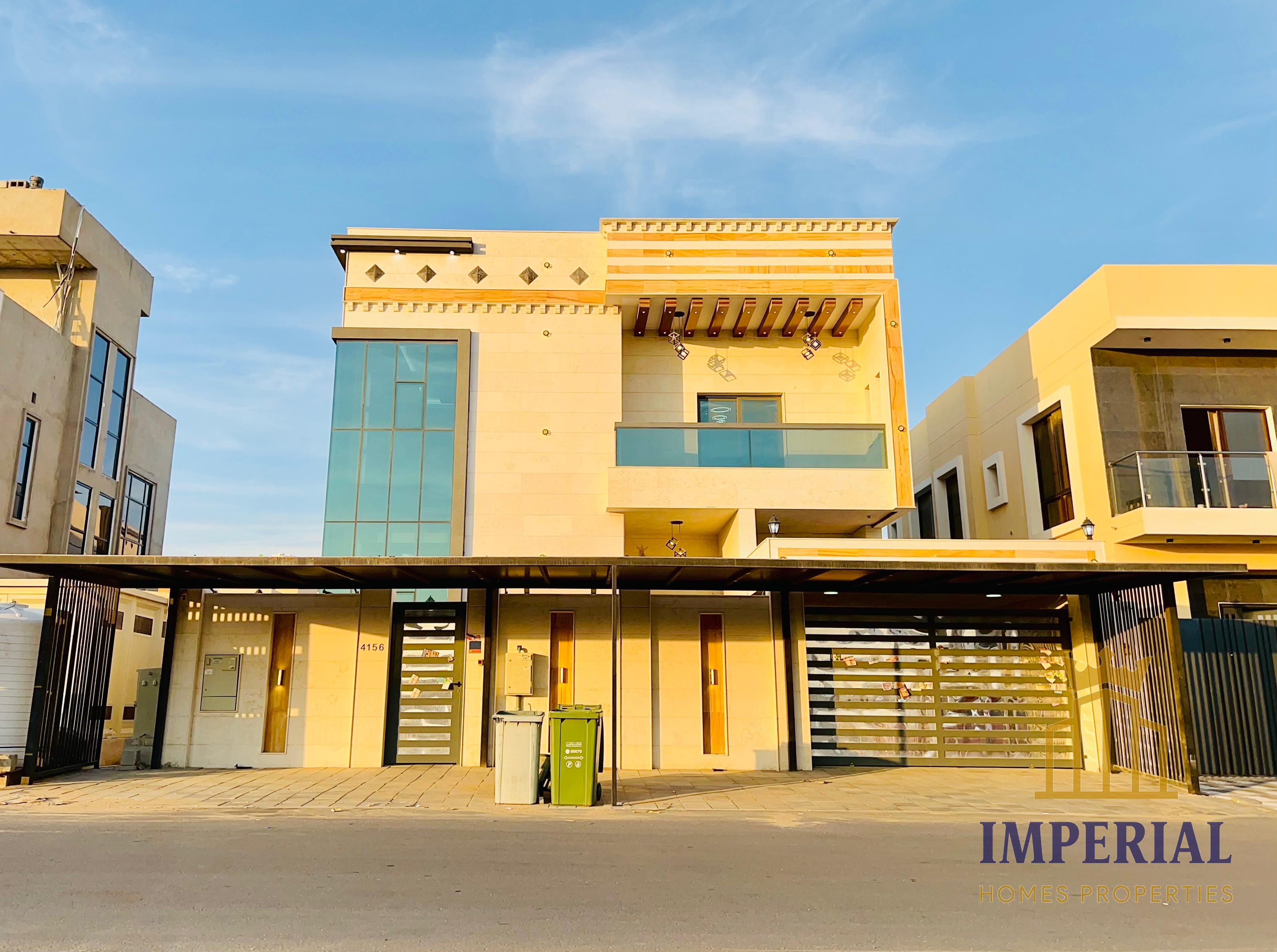 Villa for rent in Al Yasmin area. First occupancy, ready to move in. Two floors