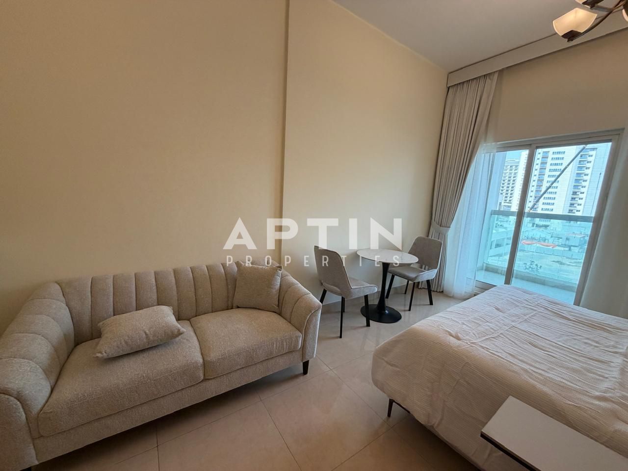 Stylish Fully Furnished Studio with Balcony | Utilities Included | with Dewa & Gas