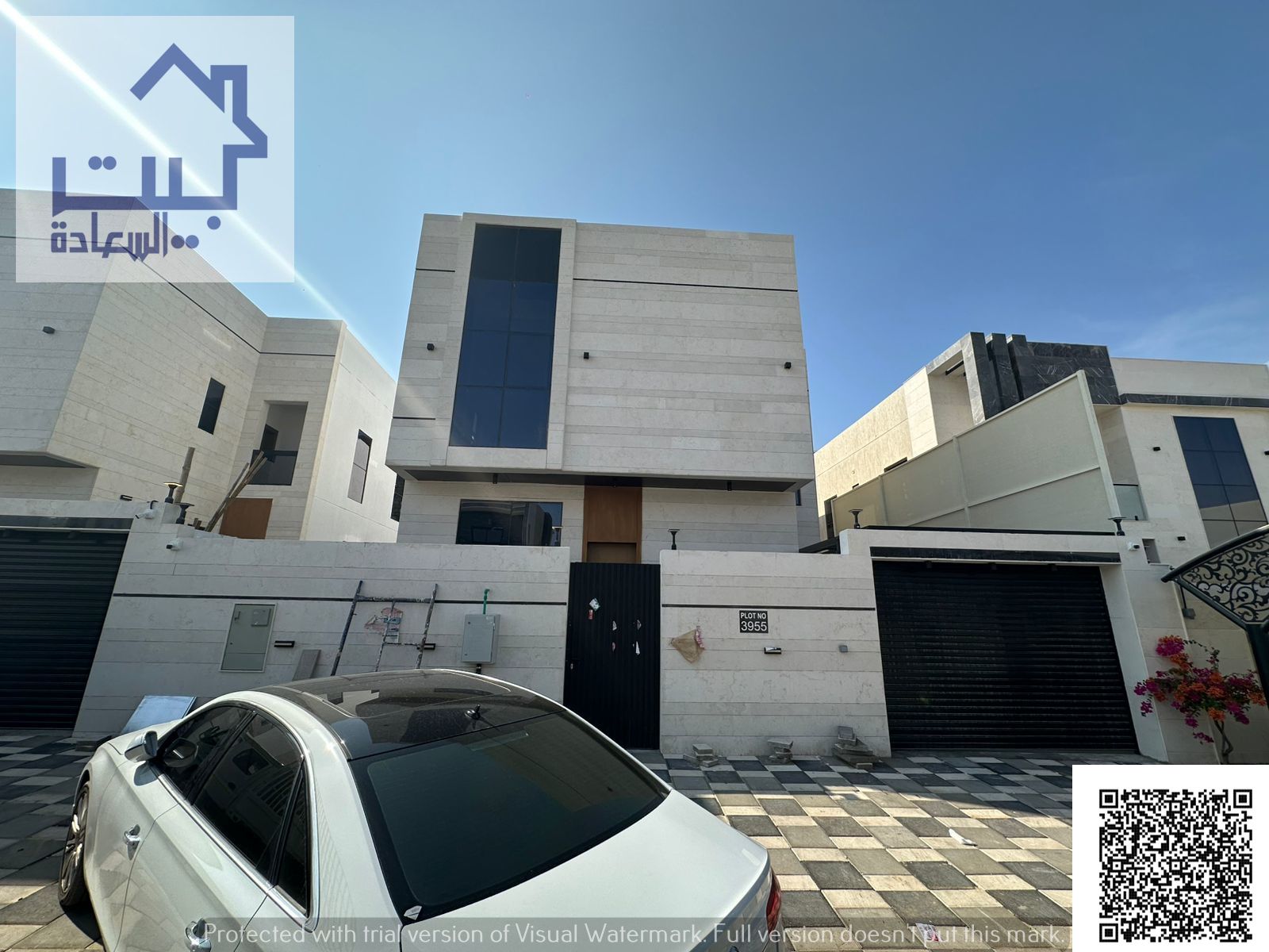 Modern villa for rent in Al Helio 2, Ajman. Two floors, 5 master bedrooms, majlis and large living hall, near Sheikh Mohammed Bin Zayed Road.
