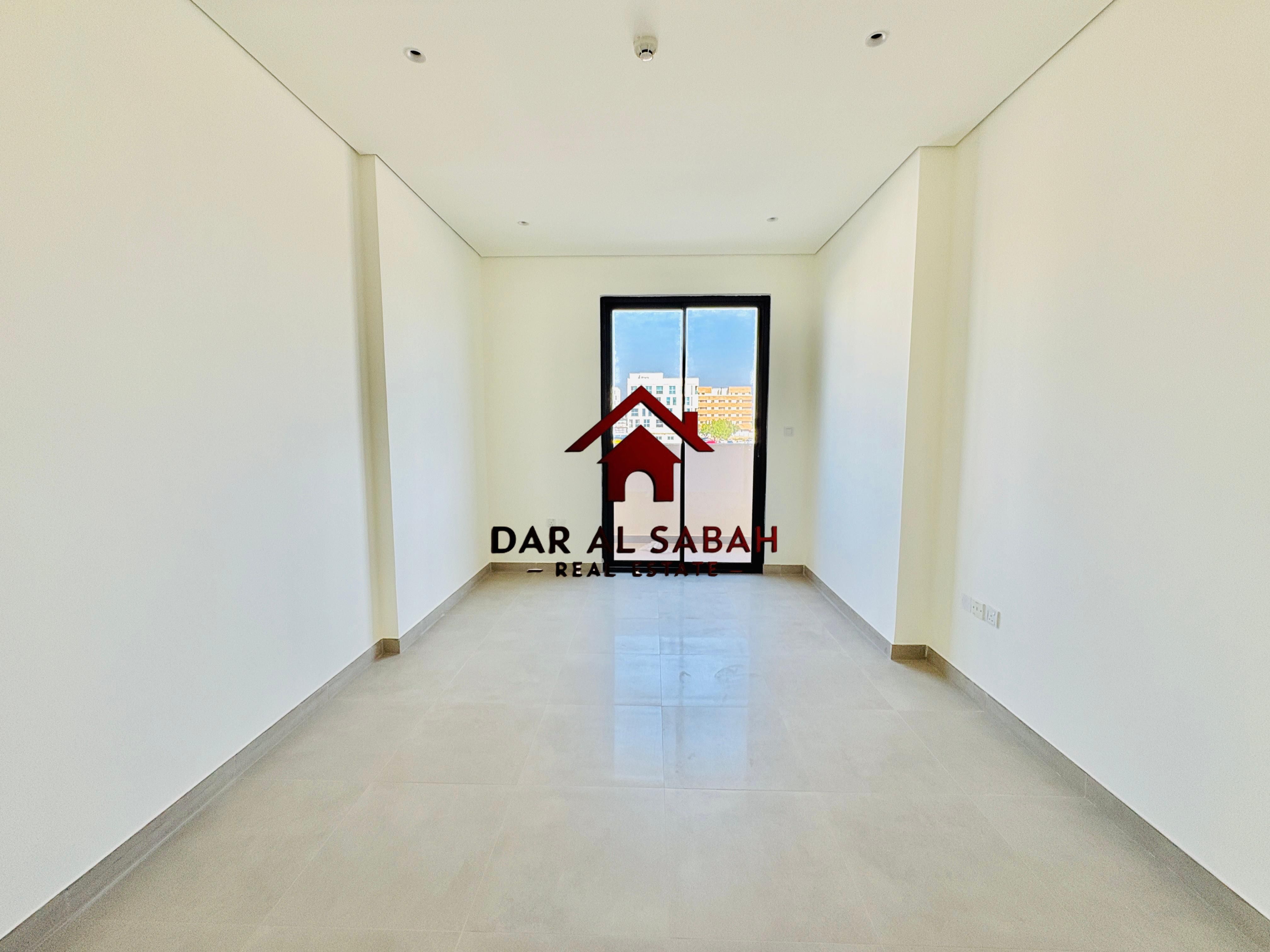 6 Cheques payment Wardrobe Spacious Balcony Brand New building