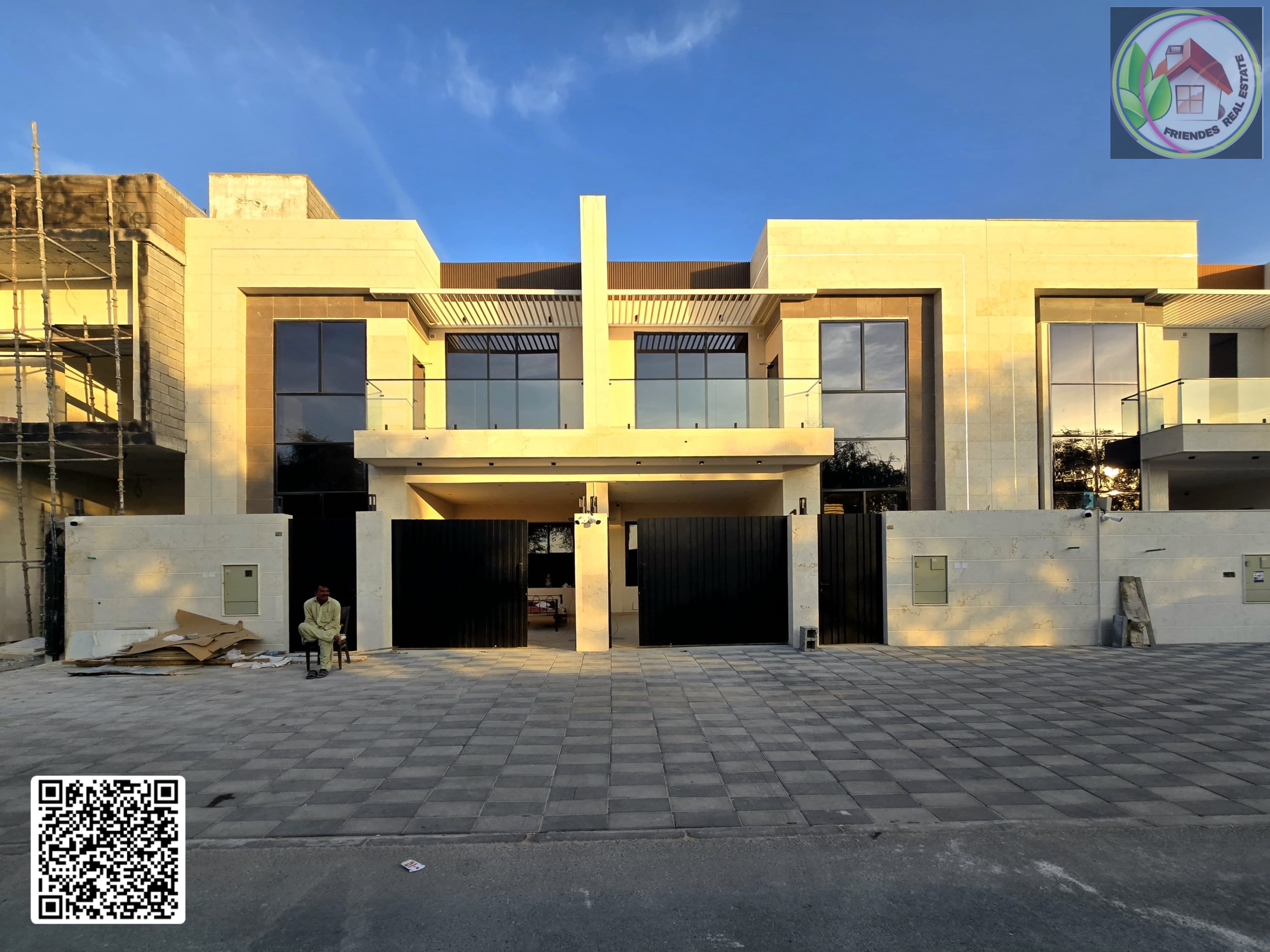 For sale in Al Yasmin, including registration and ownership fees [central air conditioning], freehold ownership for all nationalities
