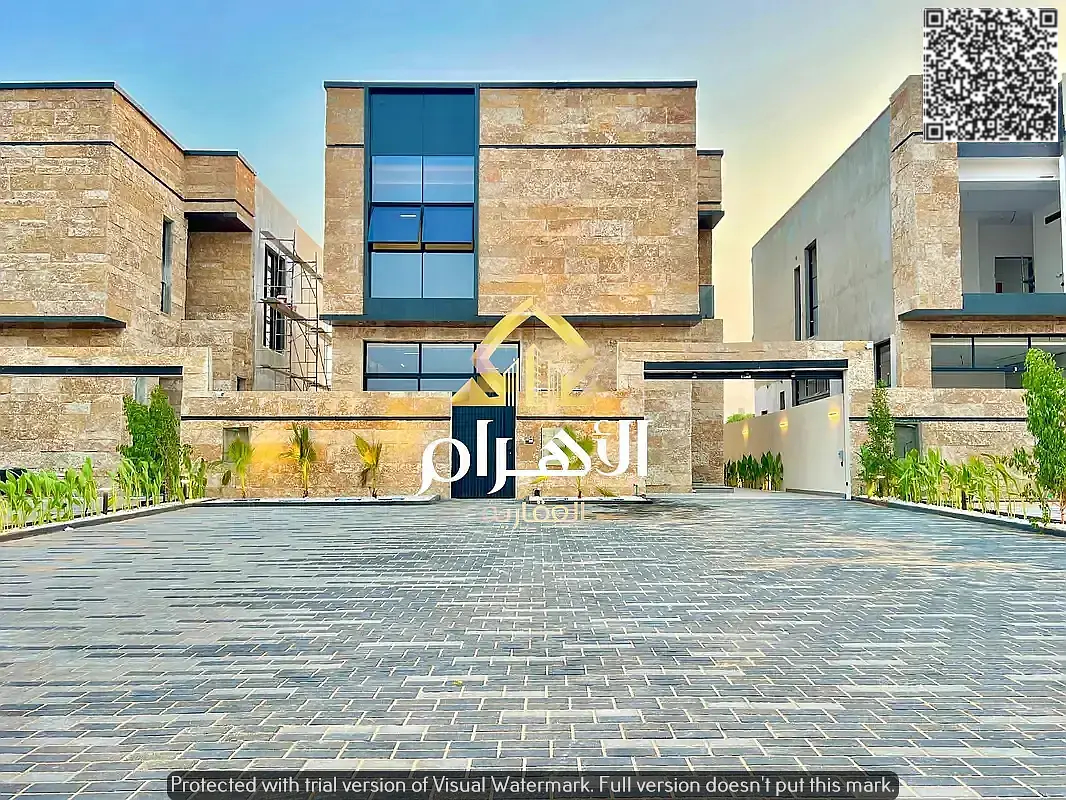 Luxury villa for sale in Al Zahia – Ajman | 5 master bedrooms + maid's room | Large setback | Behind the new Tribal Center