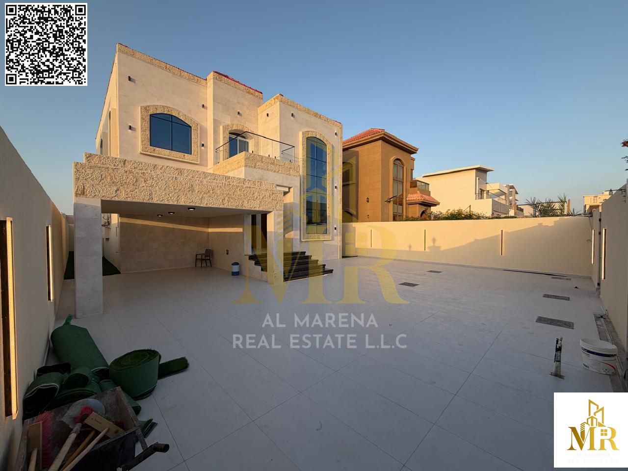 Luxury villa for sale in Al Muwaihat 1 | 5 master bedrooms + 7 bathrooms | Price includes electricity, water, and air conditioning