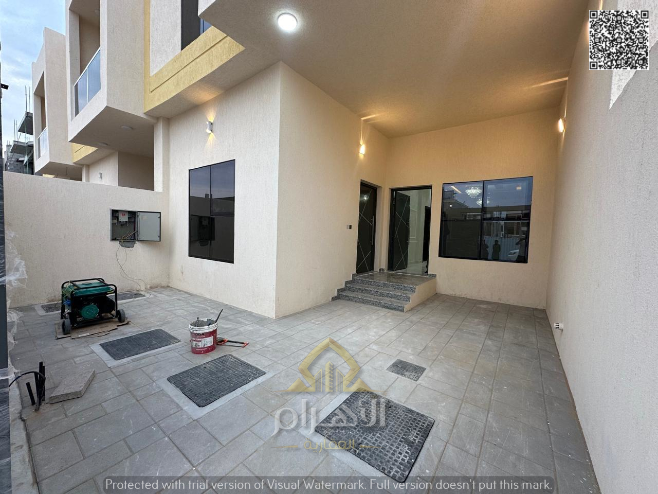 A 4-bedroom villa with two floors and a roof terrace in Al Helio 2, Ajman, ready for immediate occupancy, featuring high-end finishes and spacious liv