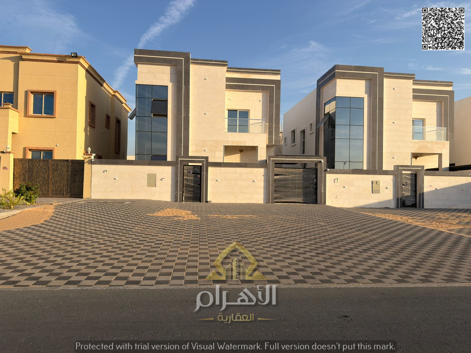 Now you can own a 5-bedroom villa in Zahia, directly on a main street, with a 20-meter front setback.