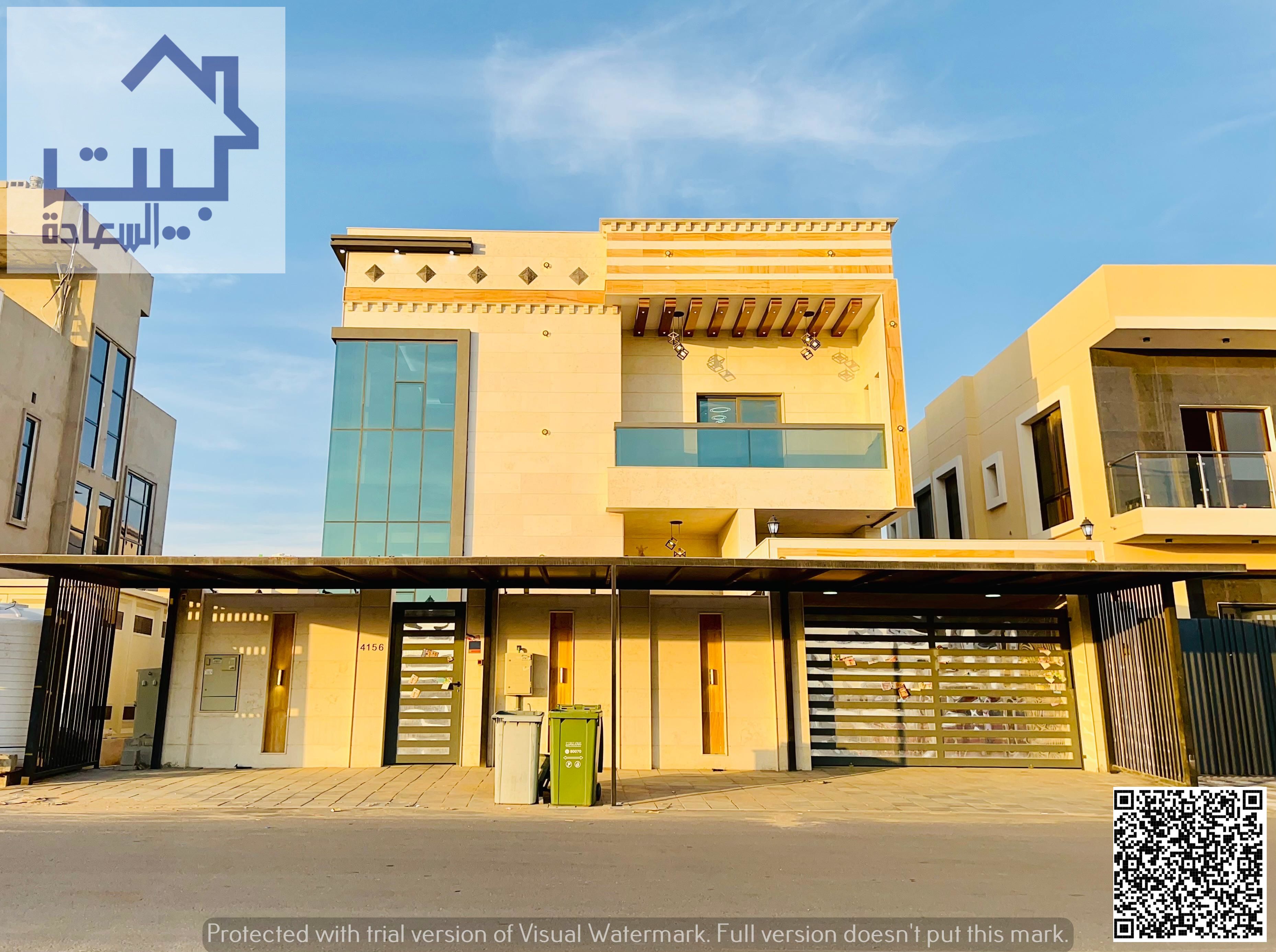 Villa for rent in Al Yasmin area. First occupancy, ready to move in. Consists of two floors: ground and first floor. Unfurnished. Majlis and living ro
