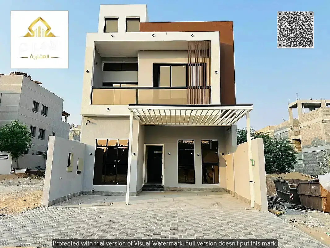 Villa in one of Ajman's most prestigious areas, freehold ownership for all nationalities, including central air conditioning.