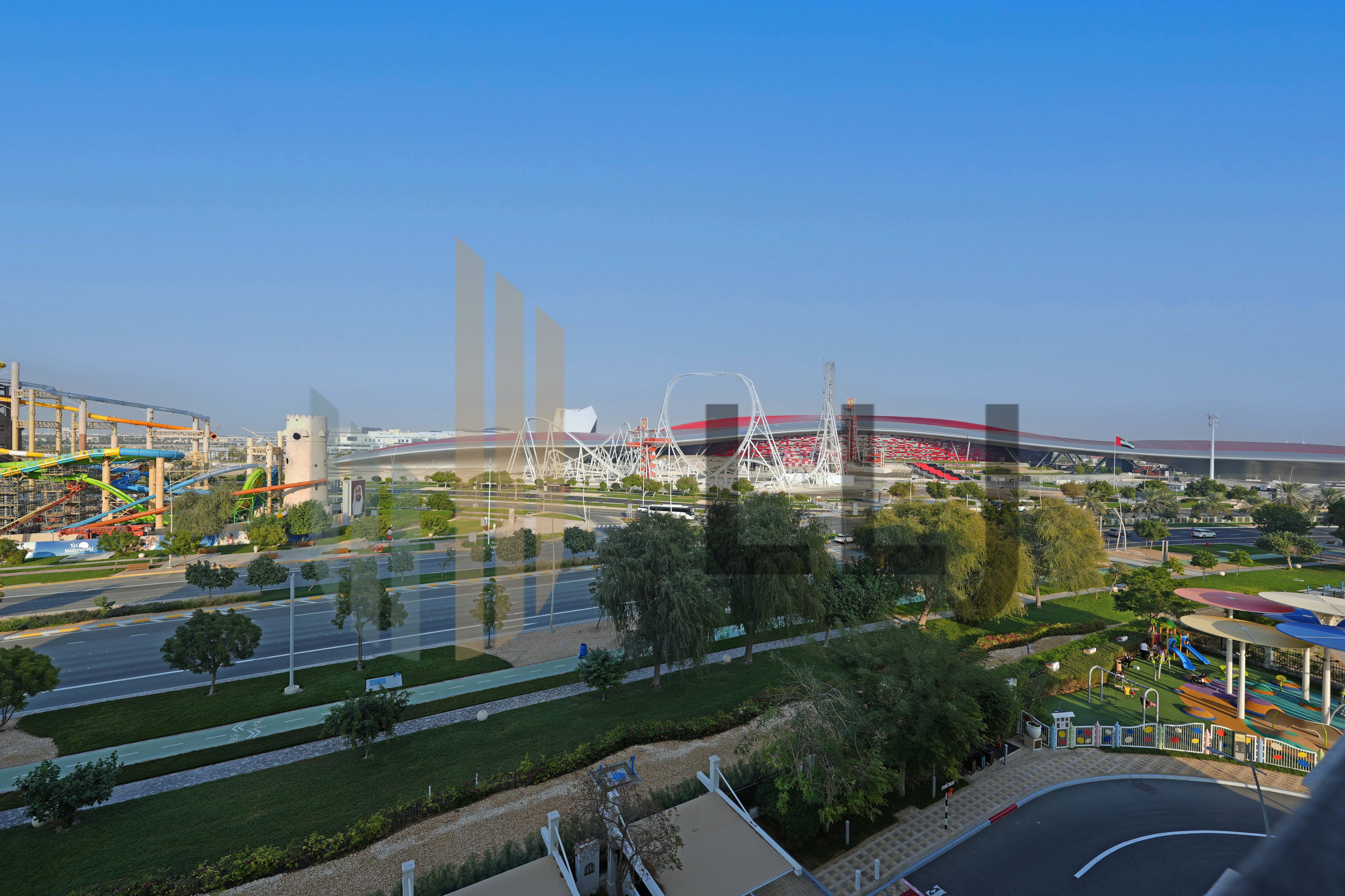 Fully Furnished Apt | Ferrari World and Road View
