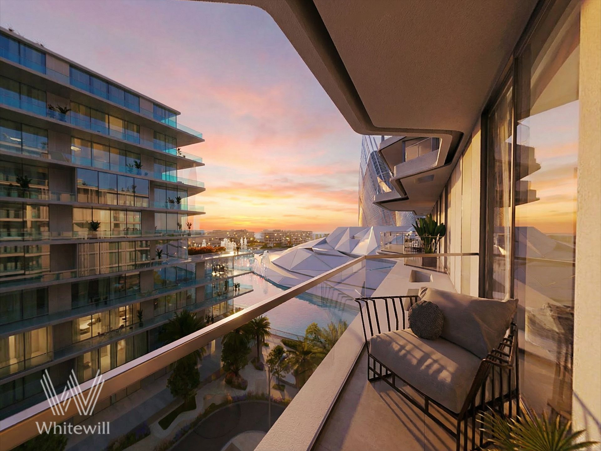 Partial Museum View | Balcony | Modern Luxury Layout