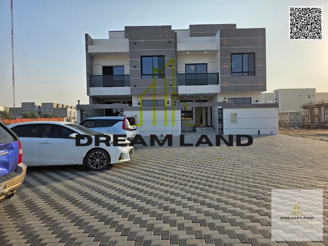 Luxury villa in Al Helio, Ajman, ready for immediate occupancy with high-end finishes and spacious living areas. Freehold ownership for all nationalit