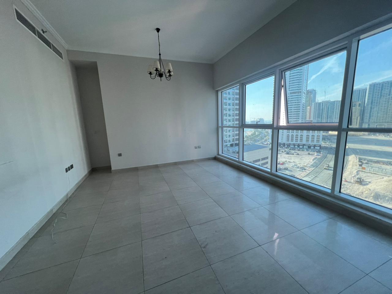Two bedroom hall second tenant / balcony / central AC / central gas / modern finishes / prime location near services / easy access Dubai Ajman.