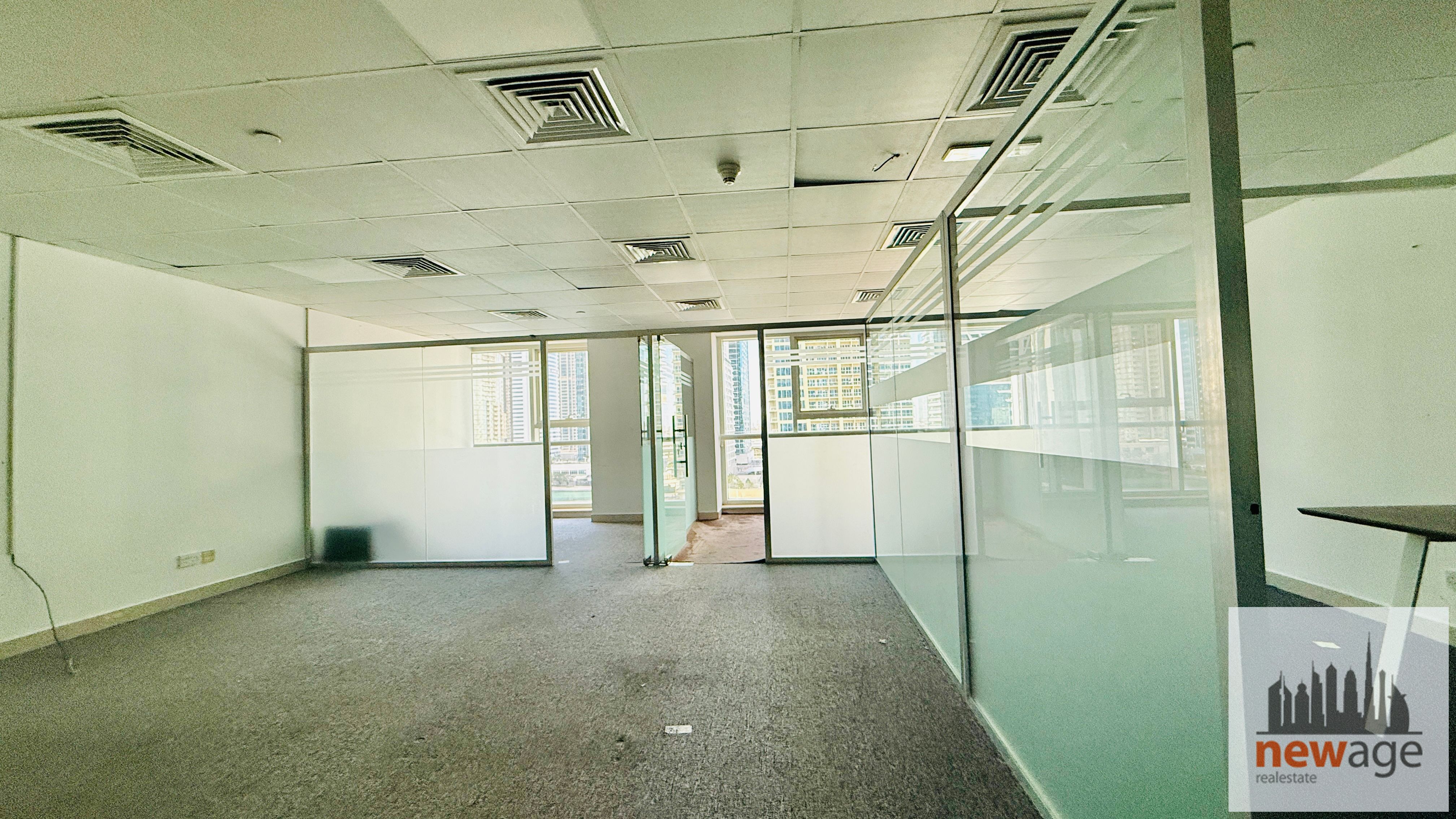 Fully Fitted Office | Glass Partitions | Full Lake View | Goldcrest Executive – JLT