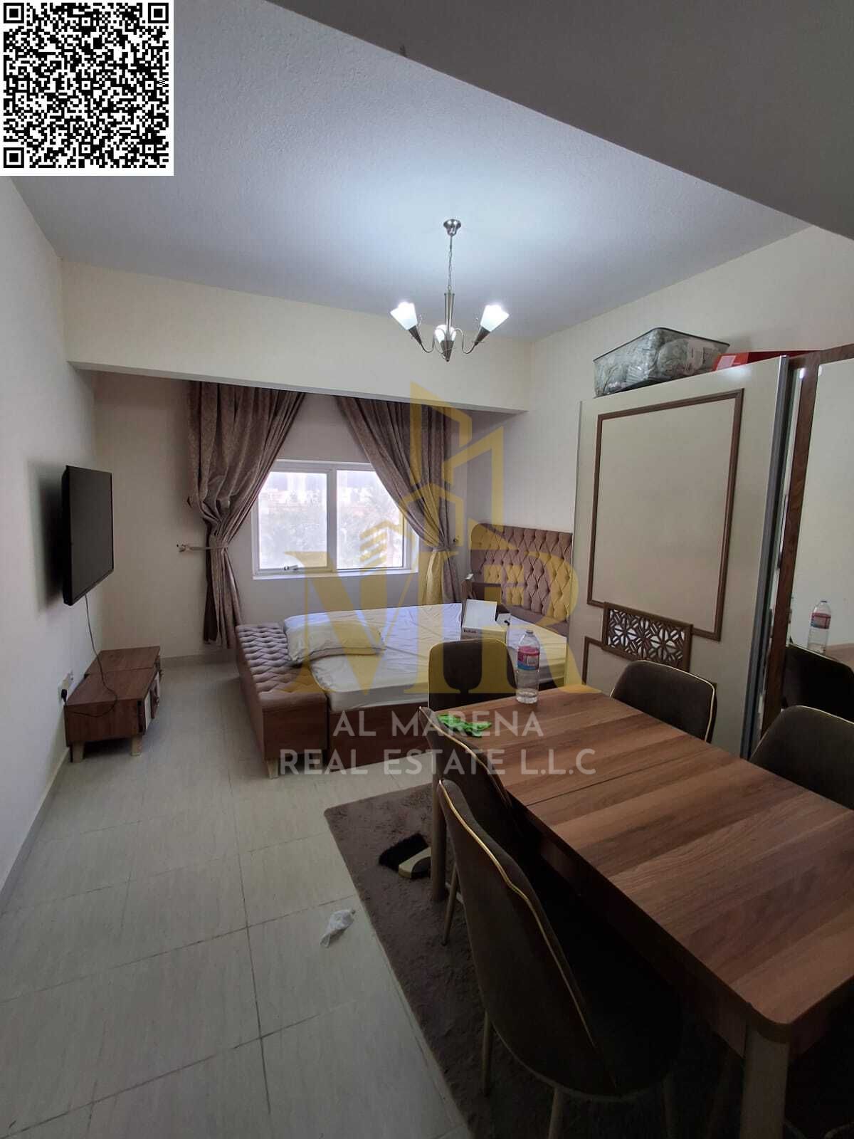 Fully furnished studio for sale in Princess Village – Ajman | Ready to move in or invest. Prime location.