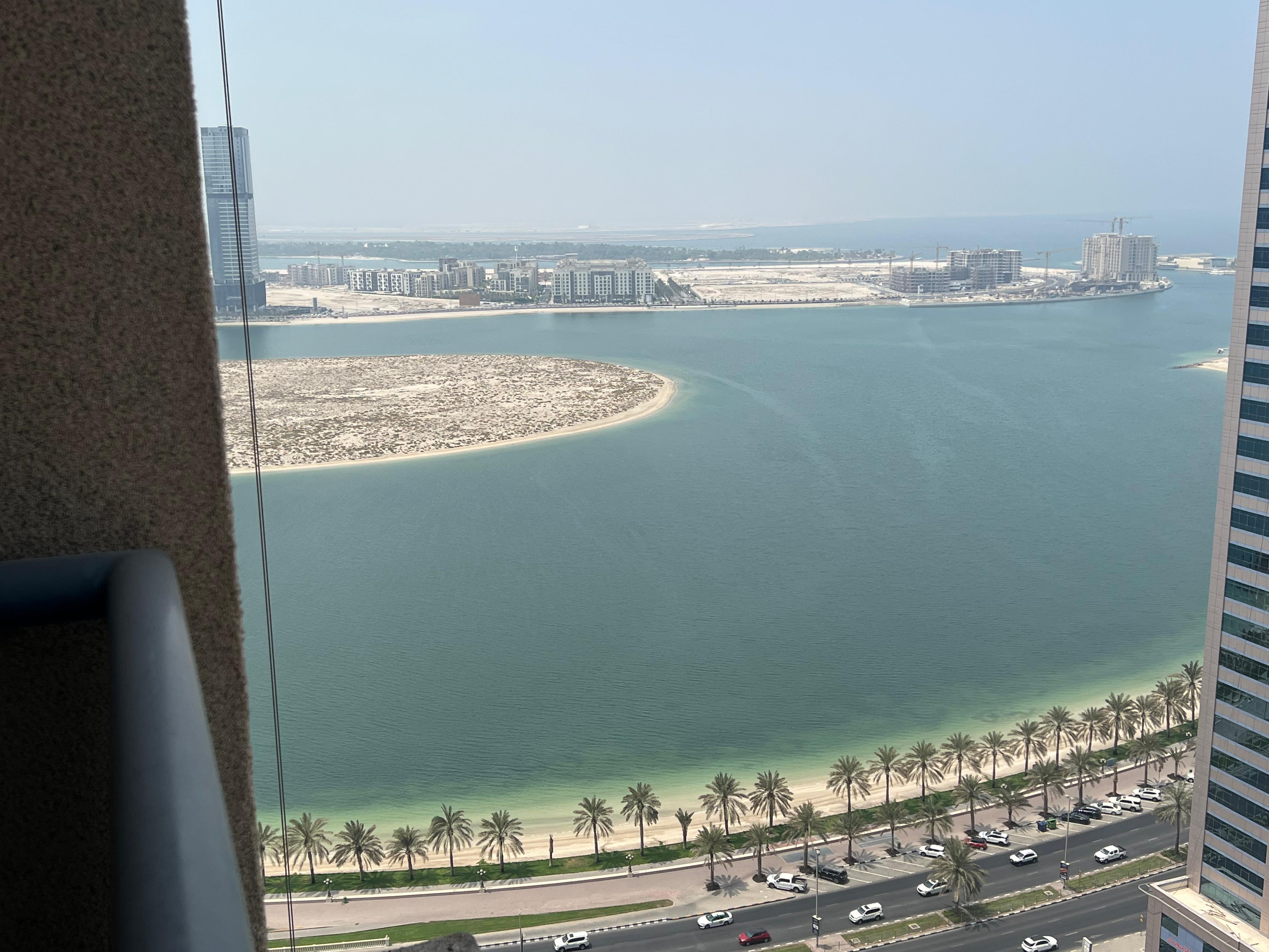 1 Bedroom Apartment for Annual Rent in Al Qasba, 2 Balconies with Sea View, Master Bedroom, Built-in Closets, Free AC, Gym & Pool