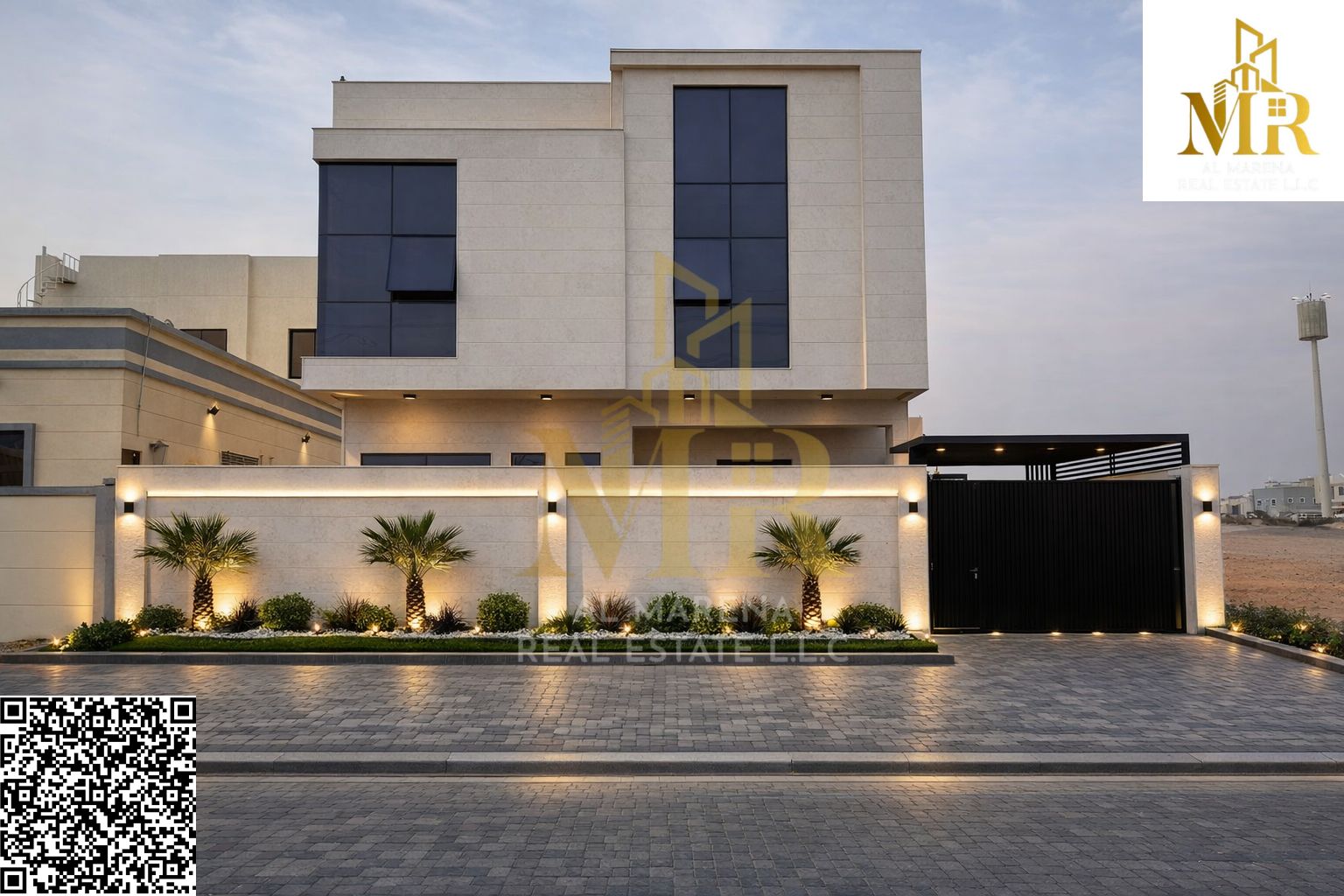 Luxury Villa for Sale in Al Yasmin – Ajman | 5 Master Bedrooms + Majlis + Spacious Outdoor Seating Area. Detailed Description: Invest in this once-in-