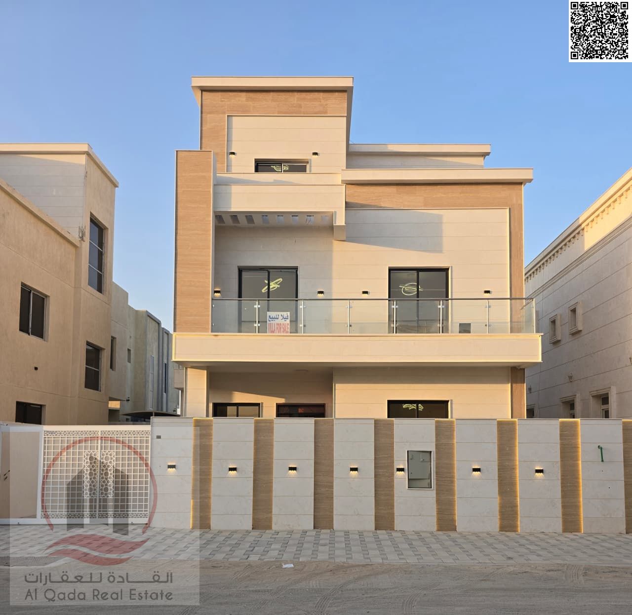 Villa for sale in Ajman, Al Yasmeen area – close to Sheikh Mohammed Bin Zayed Road. Two floors, ready to move in or an investment opportunity. Modern
