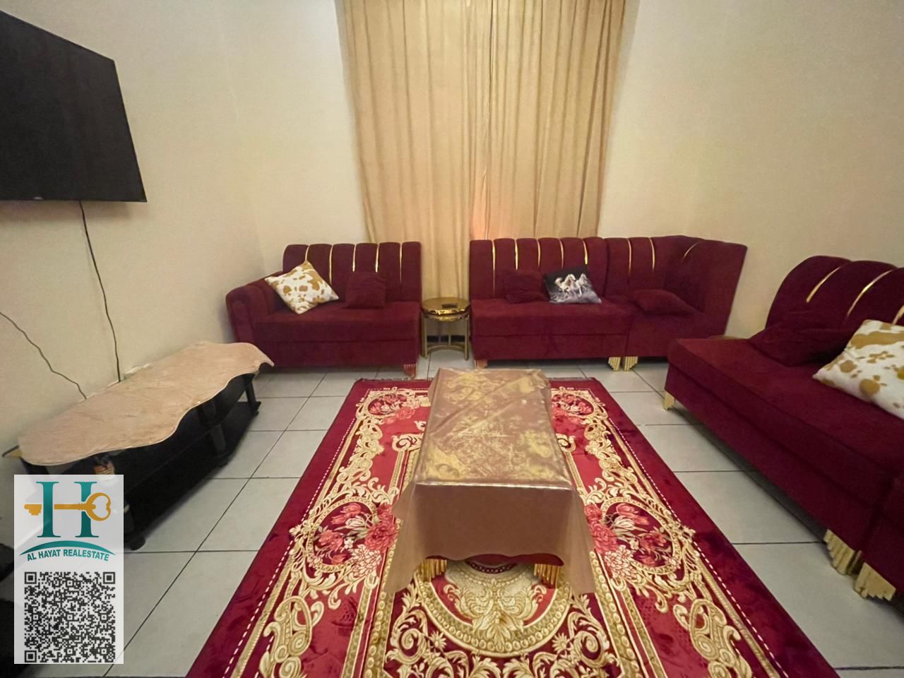 In Al Naimea 3 one bedroom the rent monthly price 3500 dirham the prime location and fully is available now