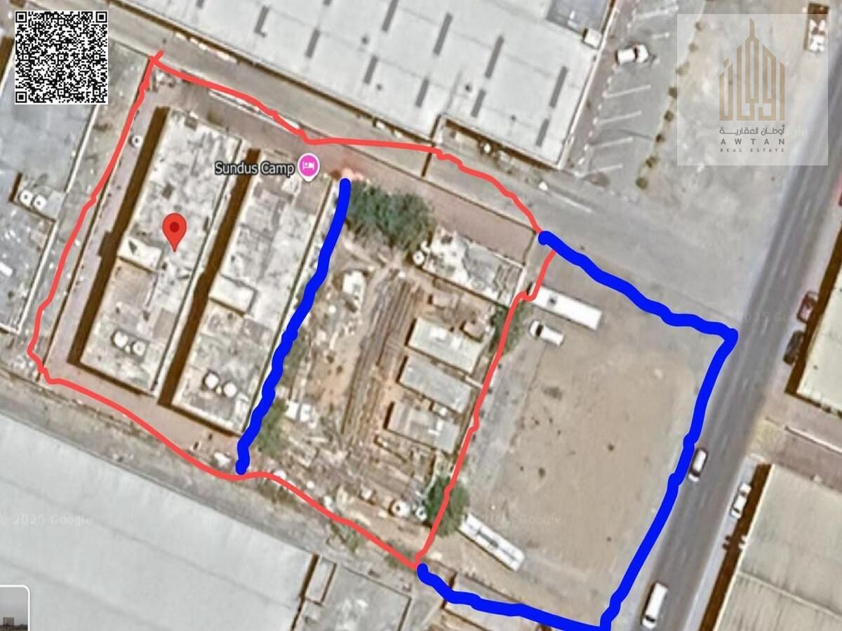 Industrial Land for Sale – Al Jurf Industrial Area 3 Permit: Ground Floor Number of Rooms: 56 Monthly Rent per Room: 2,400 Annual Income: 1,612,80