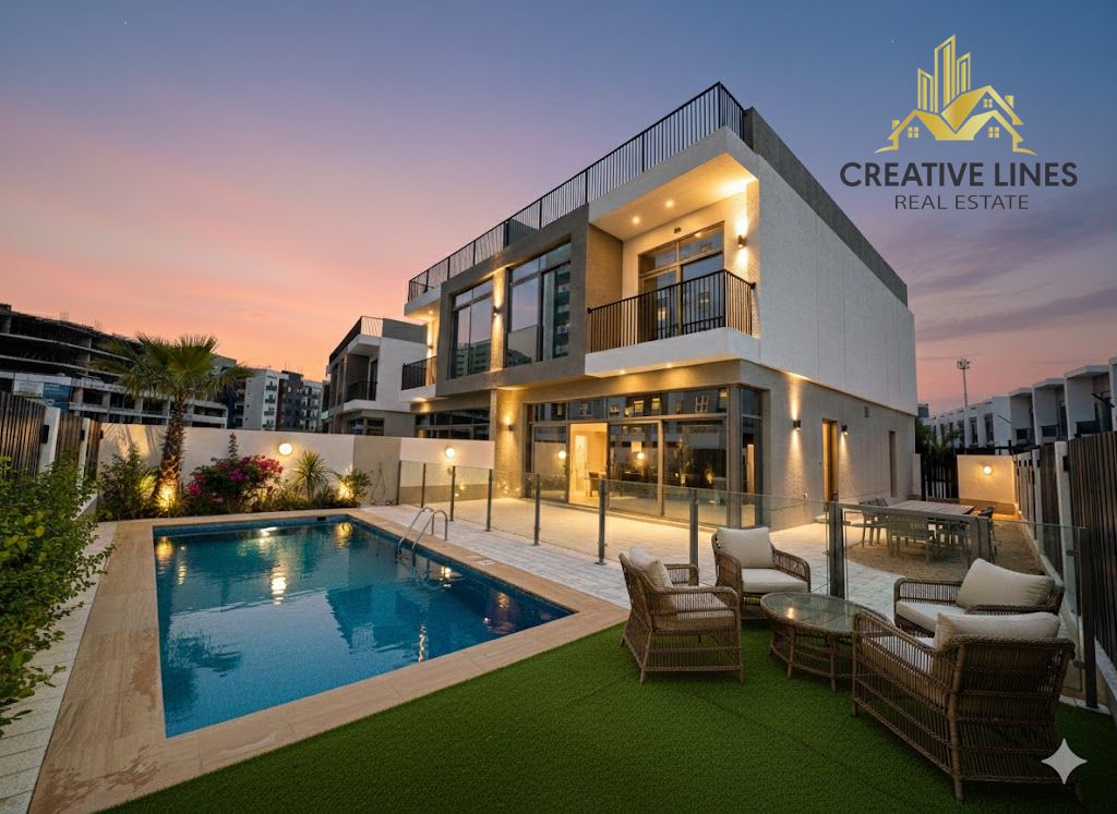 2 Month Free// Private Pool spacious 5 bedroom villa + maids Room