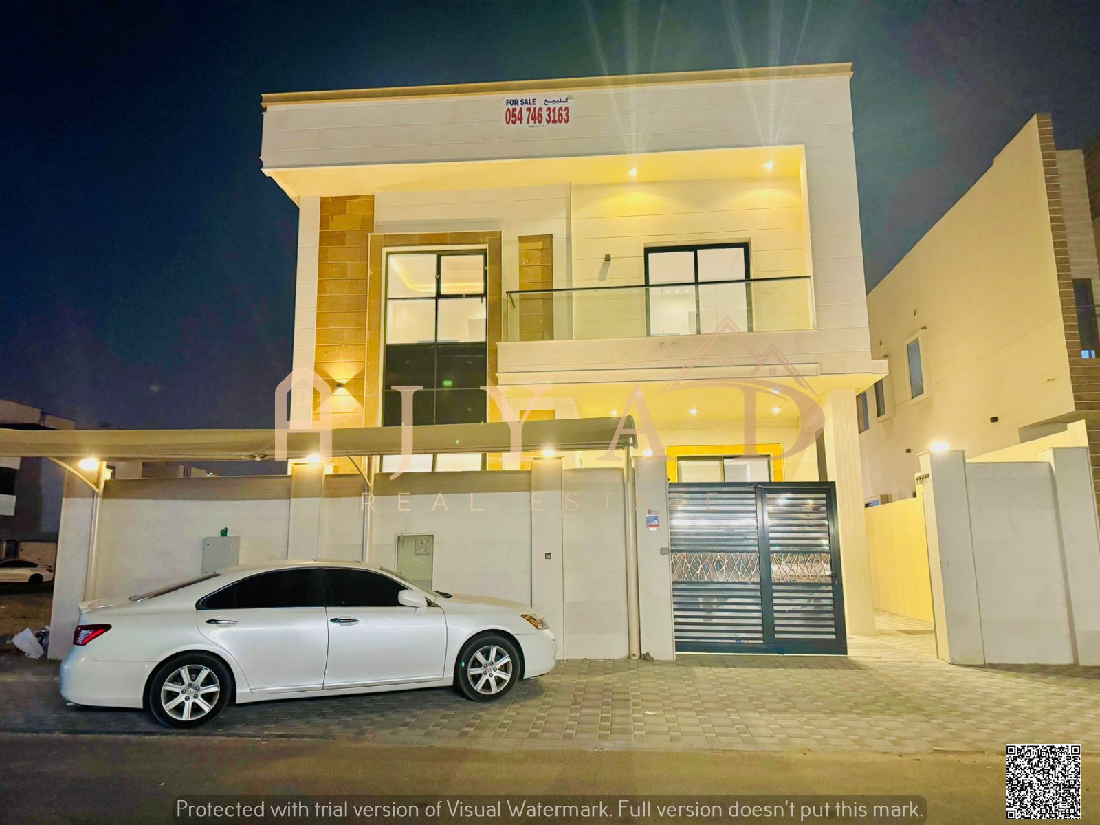 Including water, electricity, and air conditioning, this 5-bedroom villa with built-in wardrobes is located in a prestigious area of Al Yasmin. Free