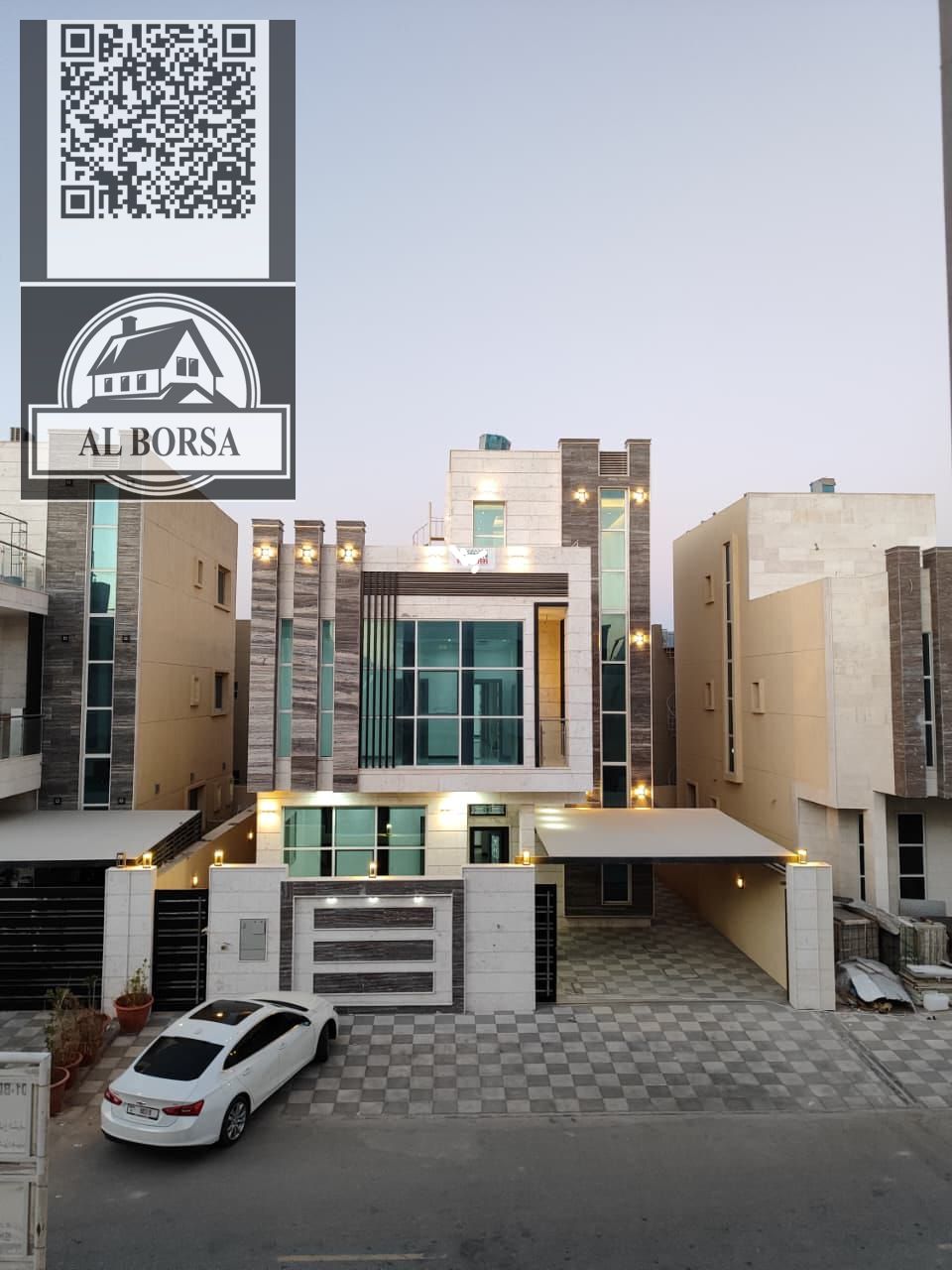Villa for rent – Al Zahiyah, Ajman | 6 master bedrooms + majlis + living room + maid's room + laundry room | G+2