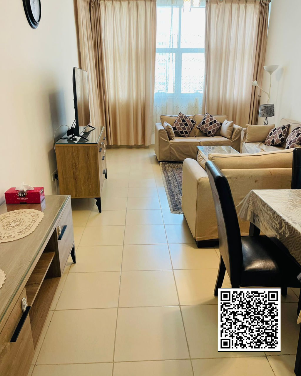Spacious Furnished 1BHK for Rent Ajman One Tower