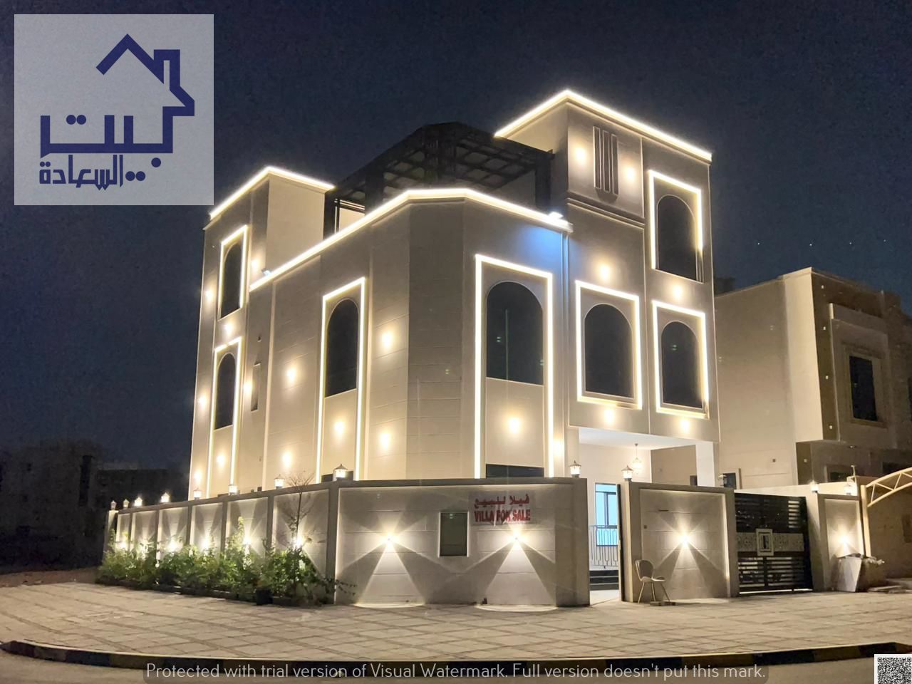 Super deluxe finishing – stone and marble – prime location in Al Amrah – Ajman for sale… Residential villa