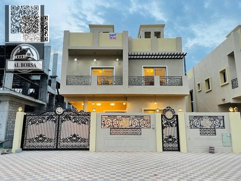 Villa for sale – Al Helio 1 | 5 master bedrooms + Majlis + Living room + Maid's room | Indoor parking + Outdoor setback | AED 1,700,000 Negotiab