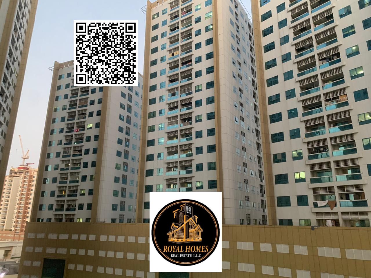 1BHK Full Open View & City View For Rent Central AC & Parking Bigger Balcony & 2 Washrooms Amazing View At Prime Location of Ajman Pearl Towers