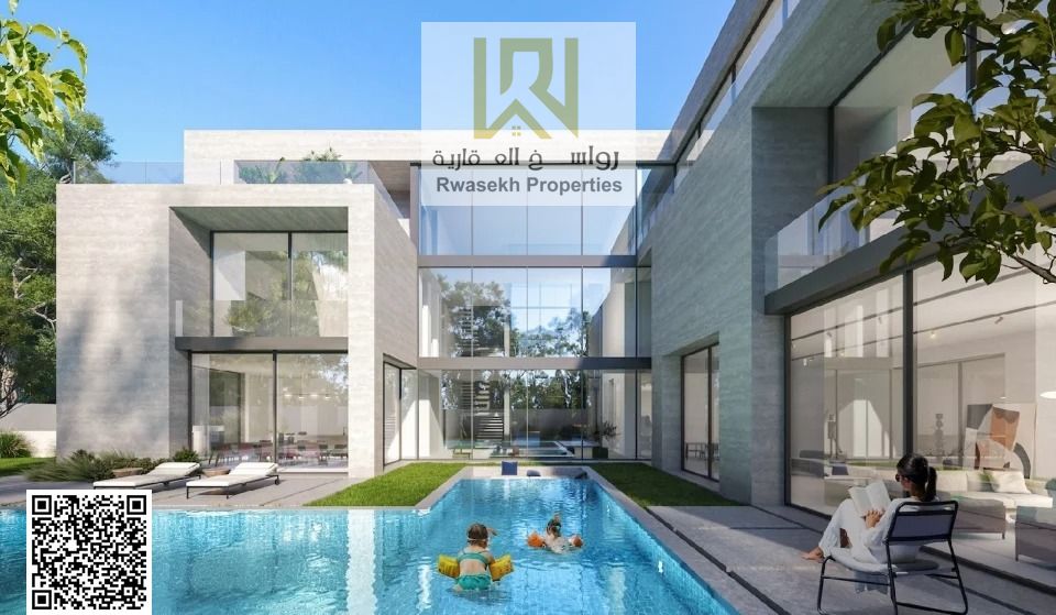Discover contemporary living surrounded by nature in this beautifully designed villa located in Masar, Sharjah, a luxurious forest community near Arad