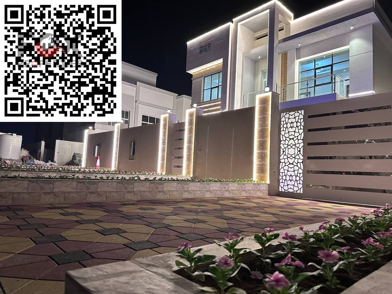 Villa for sale in Al Yasmin, 8 master bedrooms, living room, majlis, spacious outdoor area, parking for several cars, smart ducted air conditioning, a