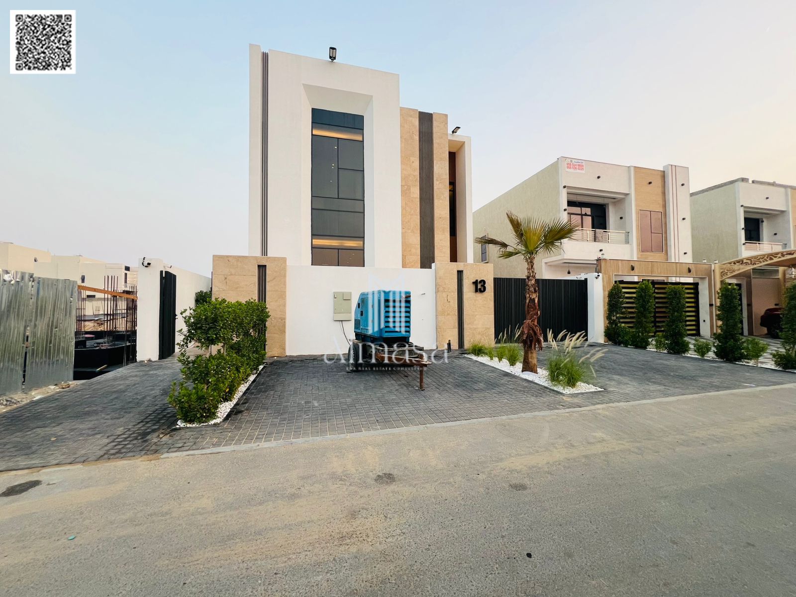 Villa for sale in Ajkan, Al Helio 2 area, price includes registration fees and is negotiable - Two floors & large courtyard - Freehold for all nationa