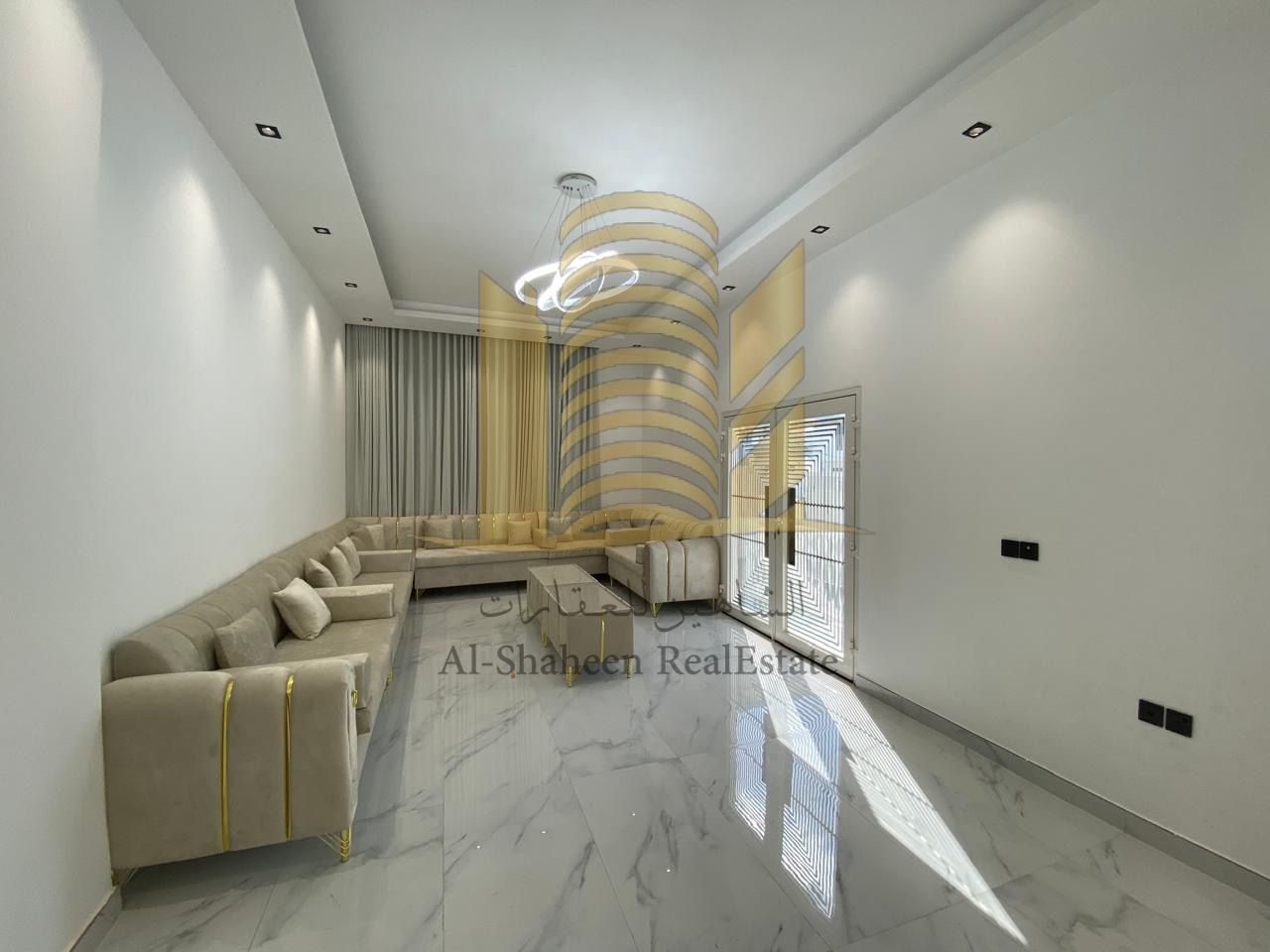 Villa for sale in Al Yasmin area. Privately built. Located on a street and alley near Al Rahmaniyah. Prime location. Close to the mosque, the main road on two sides, shops, and public services. Includes air conditioning and electricity. The villa consists
