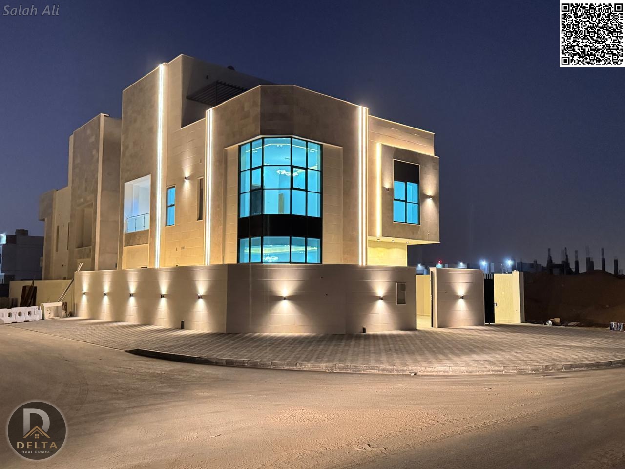 For Sale: Villa in a prime strategic location (corner), including registration and ownership fees (two floors + roof). Excellent location near all ser