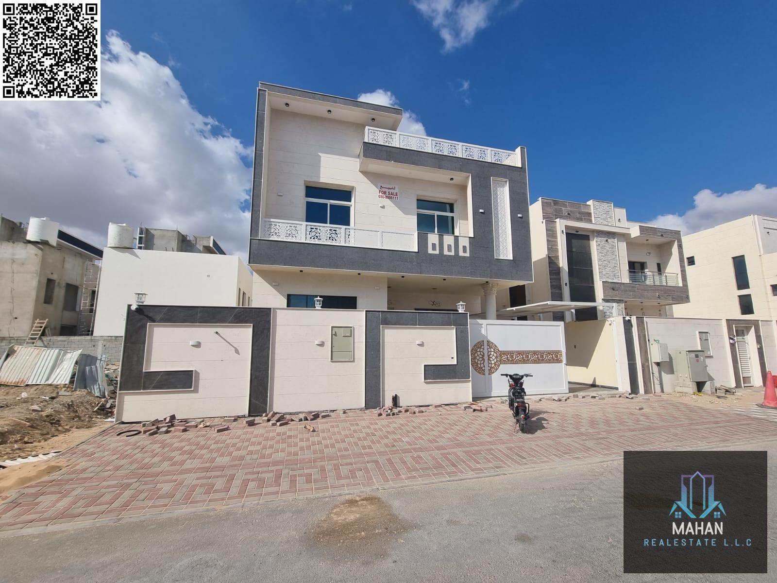Own a luxurious, modern villa with custom finishing, including air conditioning, 6 master bedrooms, ground floor + 2