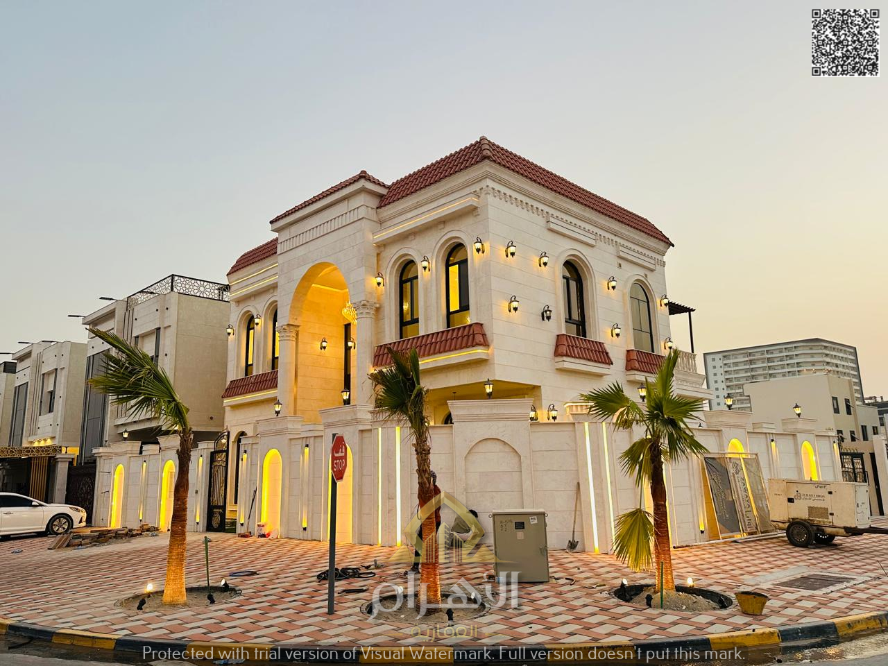 Your chance to own your dream palace in Ajman - Al Helio 2, a corner villa on two streets, featuring a European design and spacious and comfortable ar