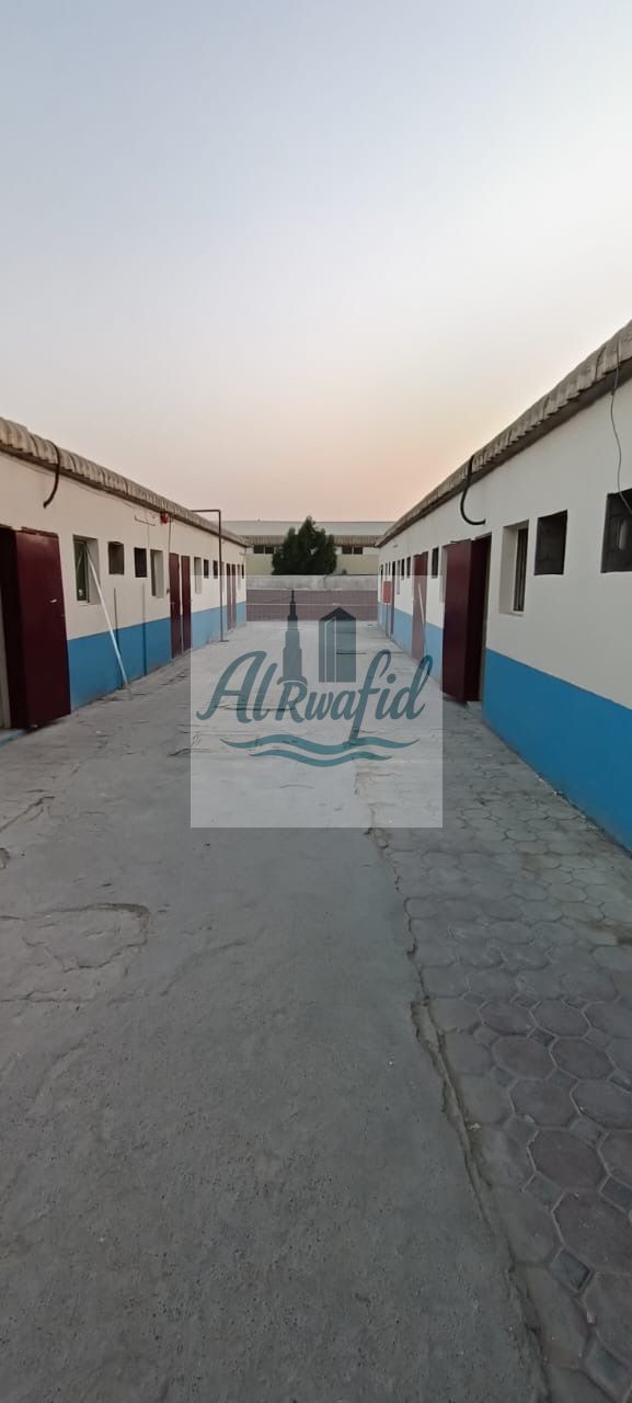 Labor Camp for Rent in Al Sajja Available 28-room labor camp, ideal for companies seeking organized and comfortable staff accommodation in Al Sajja Industrial Area. Price: AED 3,600 per room – Inclusive Affordable rate with essential services included.