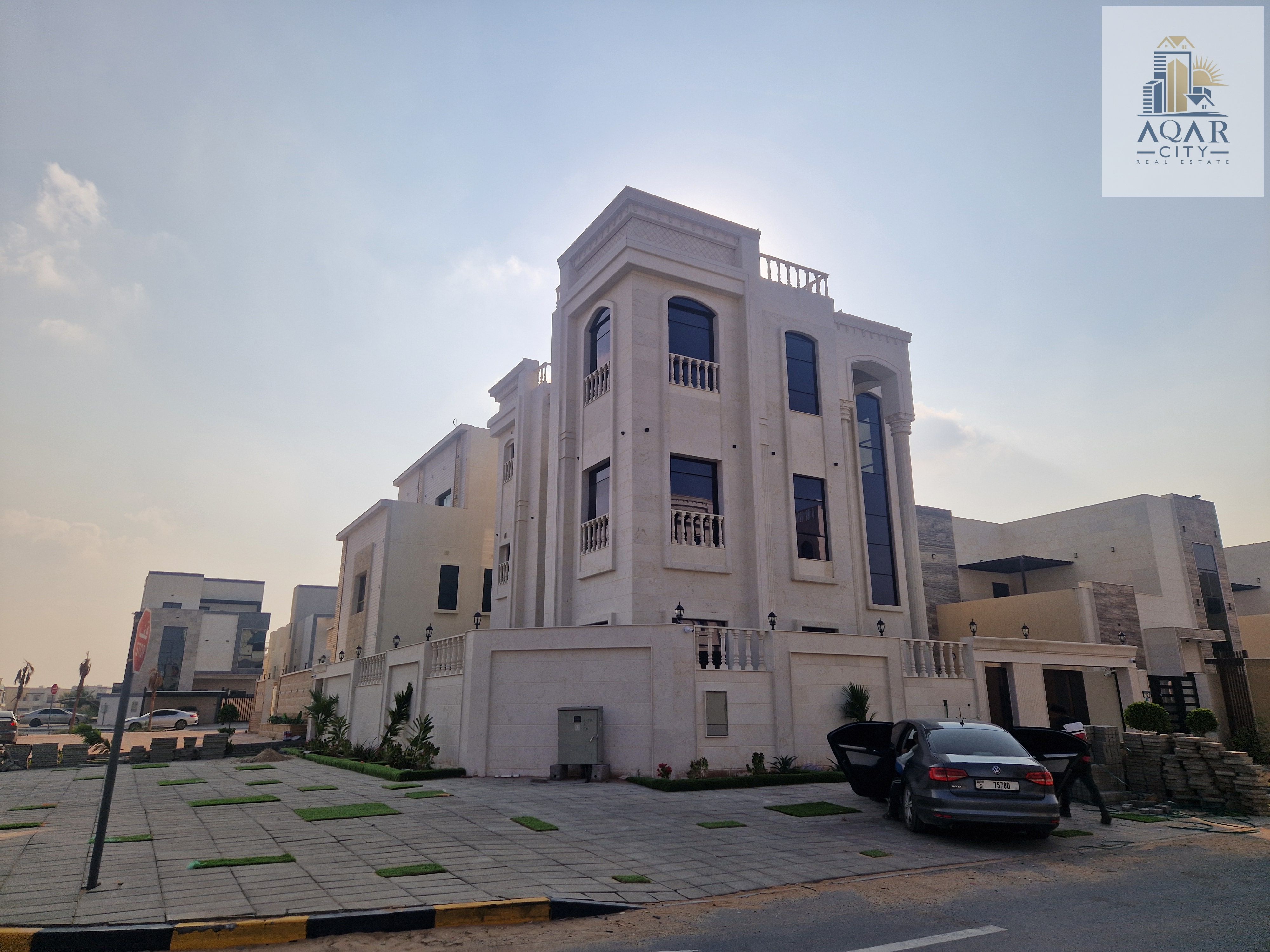 Luxury 3-Storey Corner Villa with Private Pool – Al Zahya, Ajman | Registration Fees Included