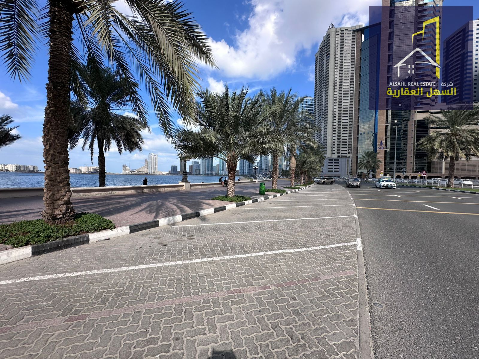 For sale: Residential/commercial land in a prime location with a full sea view overlooking Al Khan Lagoon, Sharjah