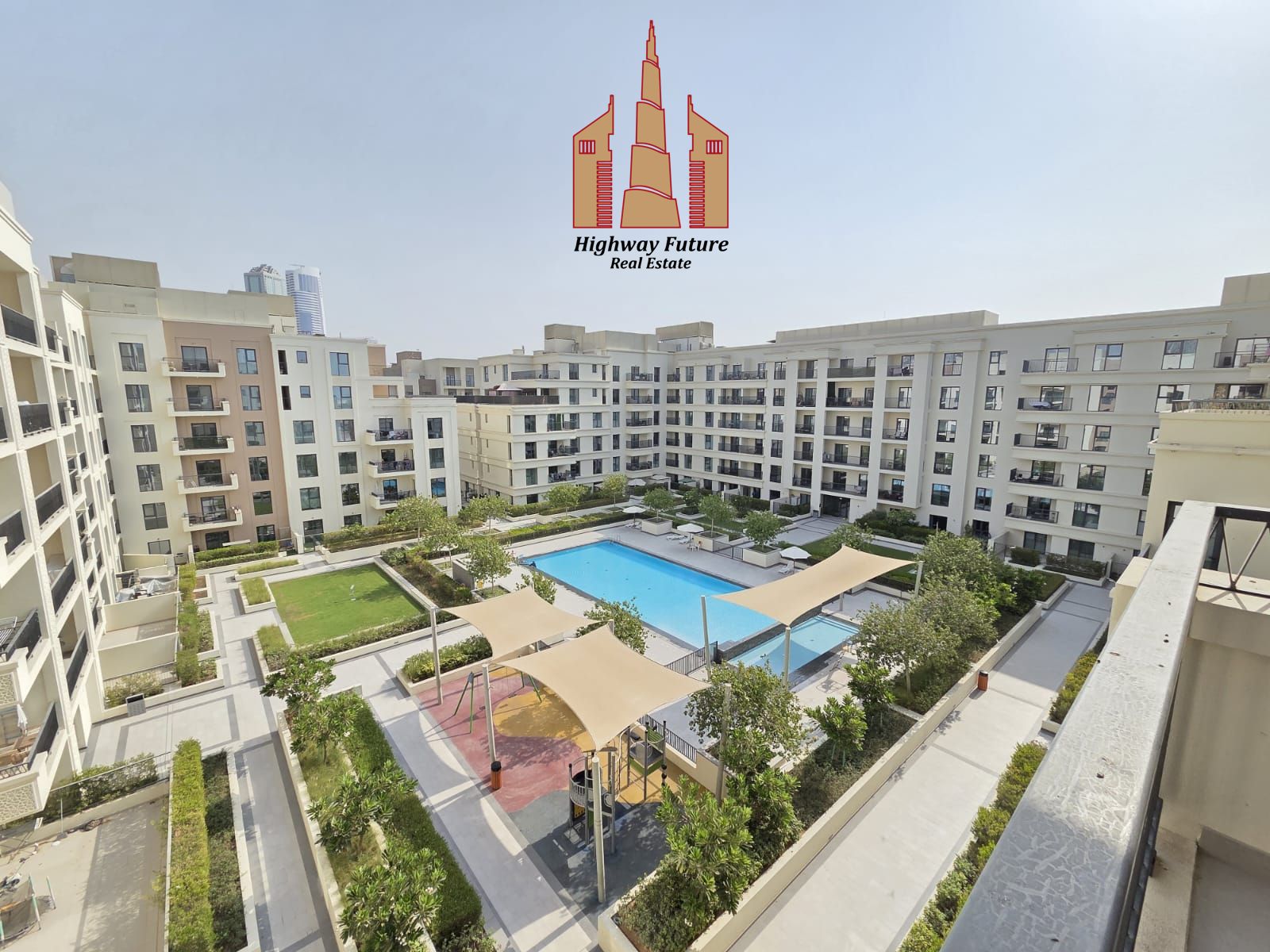 Pool view | Fully Furnished 1-BR Apartment | All facilities free