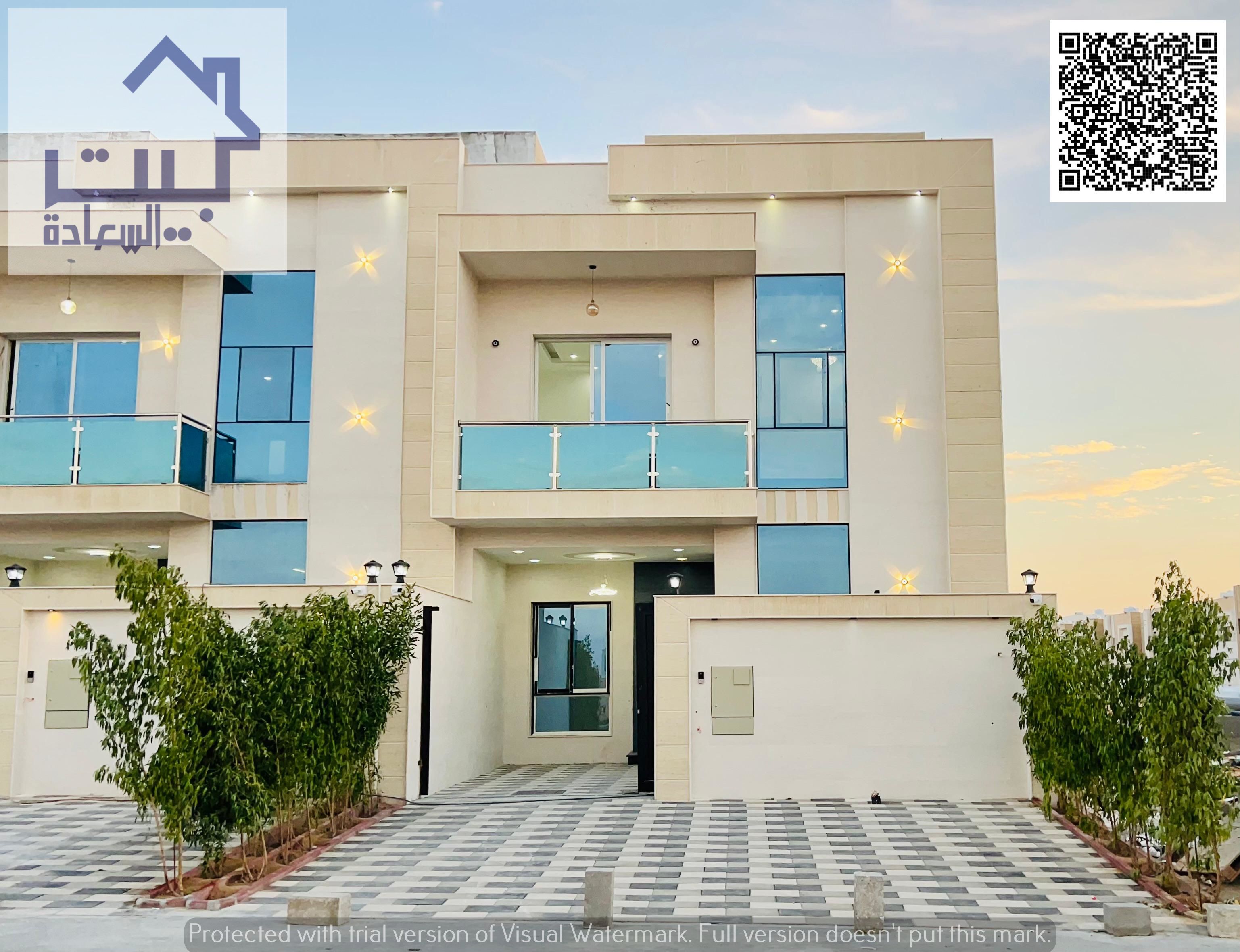 Your dream villa with luxurious finishes, including registration and ownership fees, close to all services, just 3 minutes from Sheikh Mohammed Bin Za