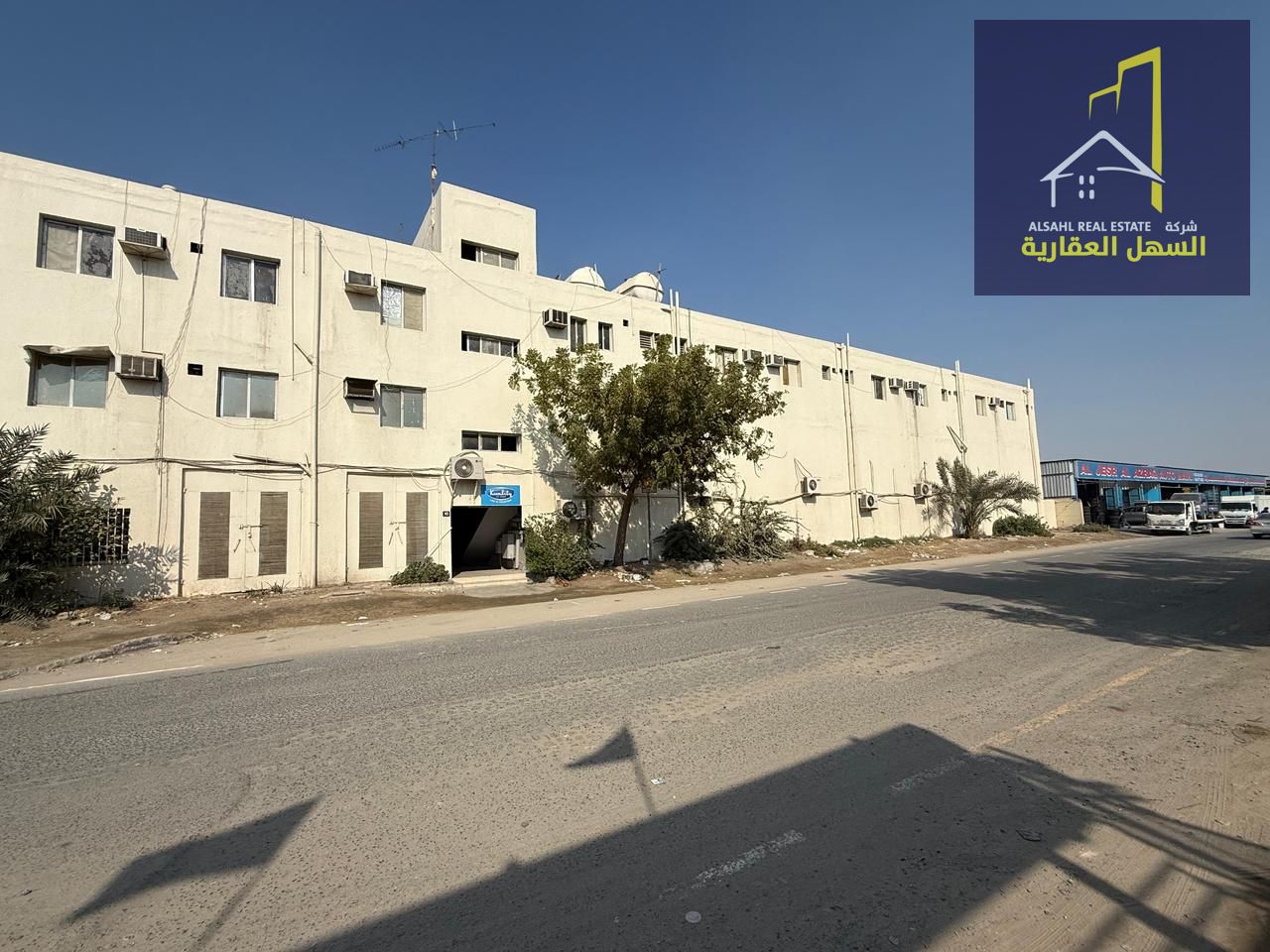 Industrial property for sale in Industrial Area 2, Sharjah. Corner plot on two paved streets