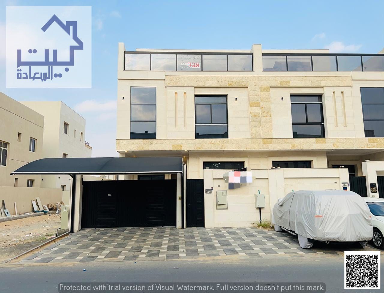 **For Rent:** Townhouse in Al Zahya, Ajman, with 5 bedrooms (two floors + roof), close to all services, at a very attractive price, with easy access t