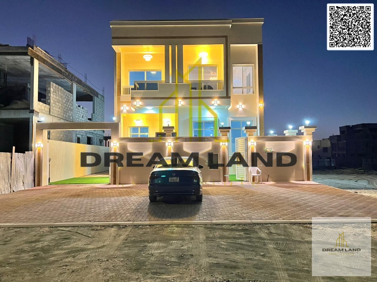 Distinctive villa in Al-Haliyo 2 | Land area 3014 sq ft | 5 master bedrooms + living room and majlis | Price includes registration and ownership fees