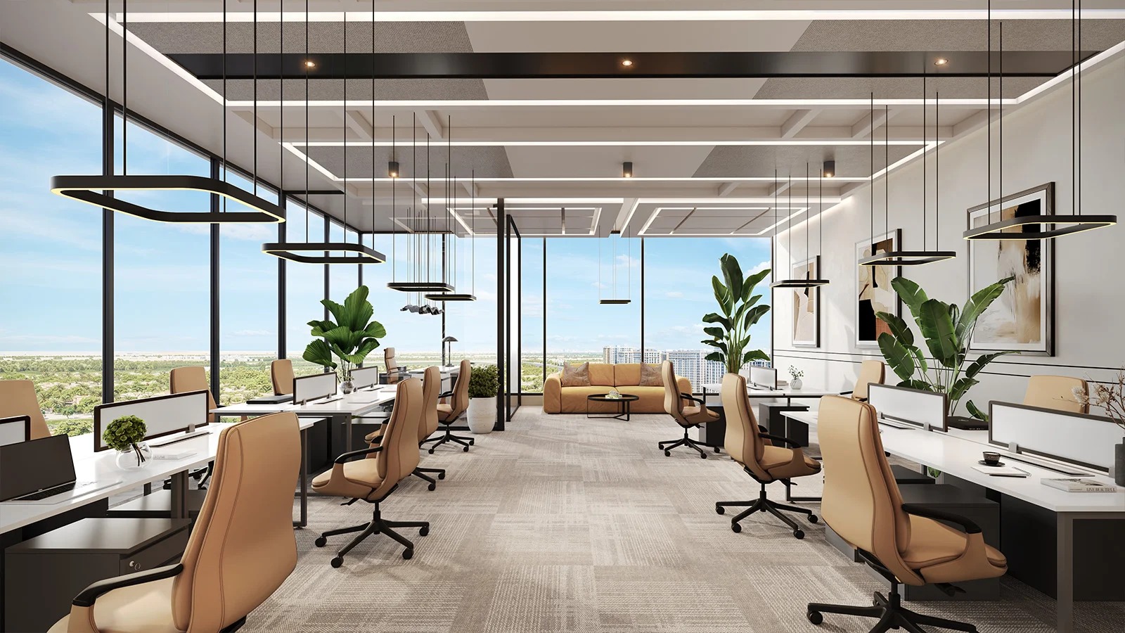 Exclusive Office With Panoramic Stadium & Road View